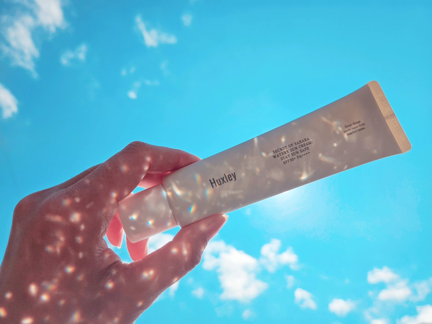 ウォータリーサンクリーム；ステイサンセーフ/Huxley/日焼け止めクリームを使ったクチコミ（1枚目）