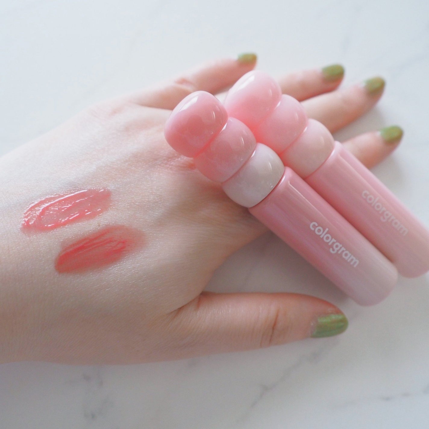 カラーグラム タンフルグラスティントミルク/Colorgram/リップティントを使ったクチコミ(2枚目)