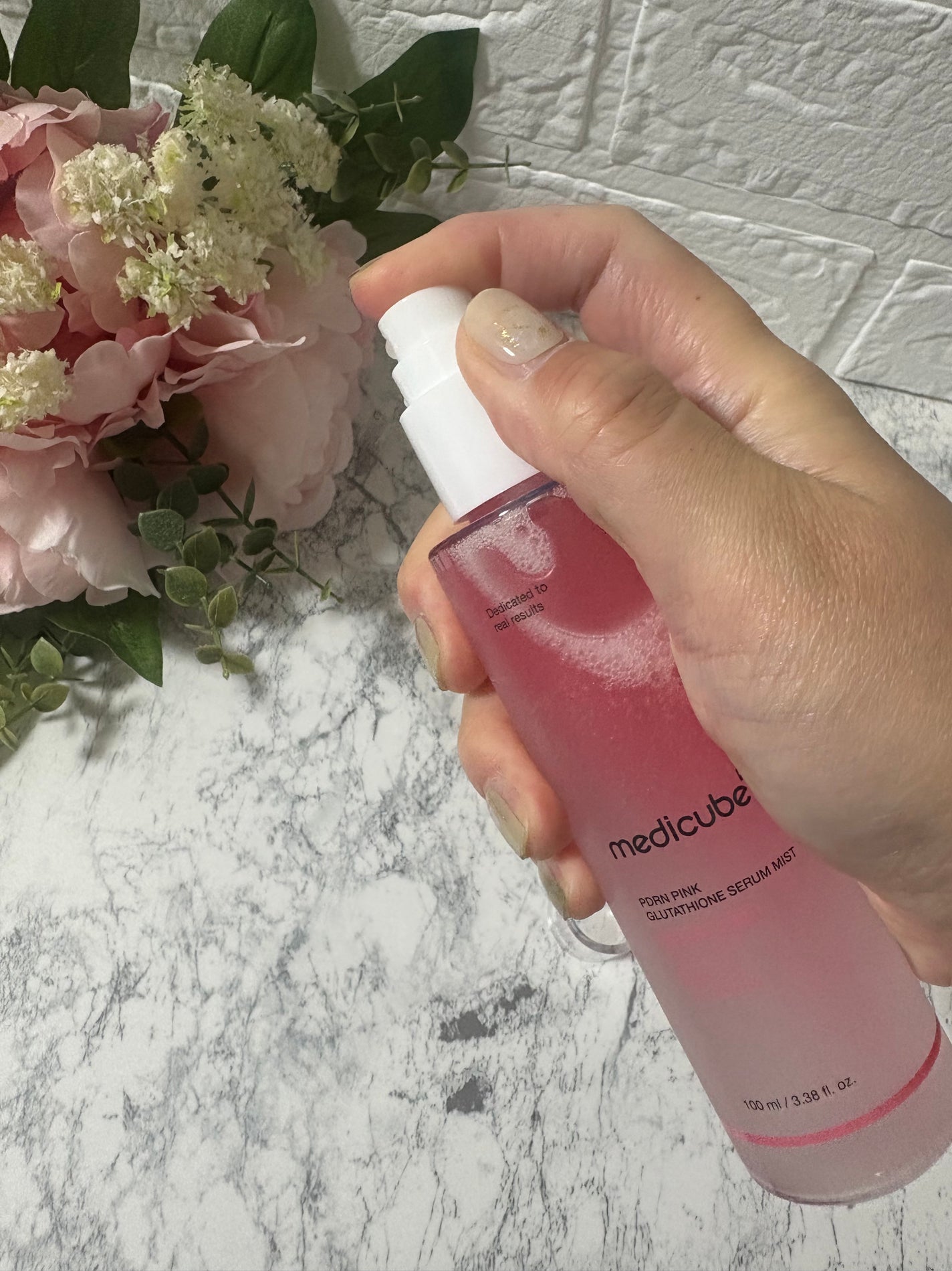 PDRNピンクセラムミスト/MEDICUBE/美容液を使ったクチコミ(4枚目)