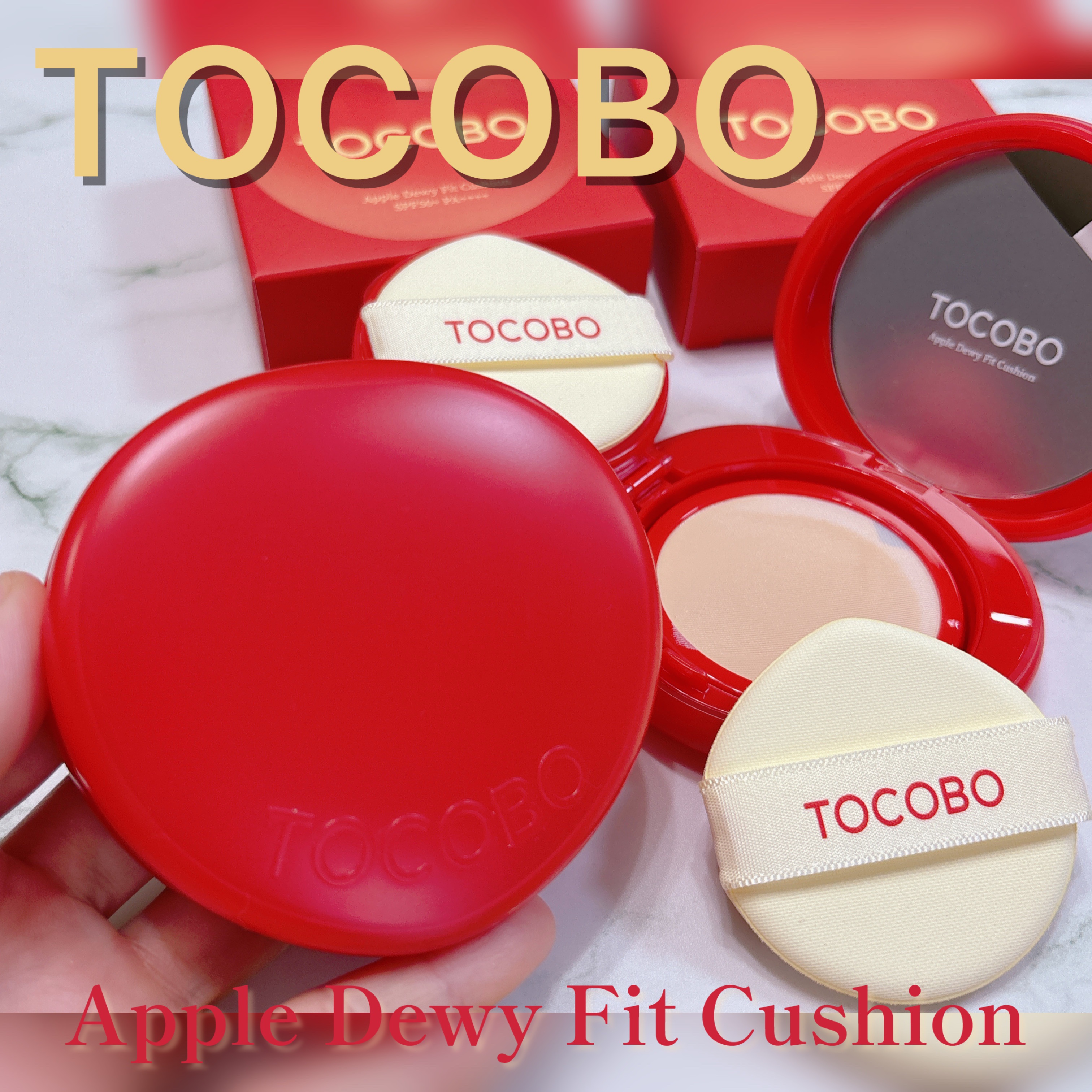 アップルデューイフィットクッションファンデーション/TOCOBO/クッションファンデーションを使ったクチコミ（1枚目）