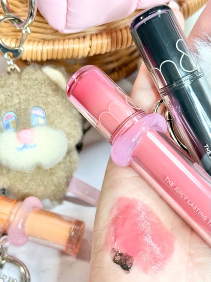 ザ ジューシーラスティングティント/rom&nd/リップティントを使ったクチコミ(4枚目)