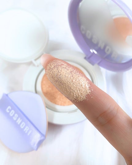 パンテノールバリアクッション/COSNORI/クッションファンデーションを使ったクチコミ(5枚目)