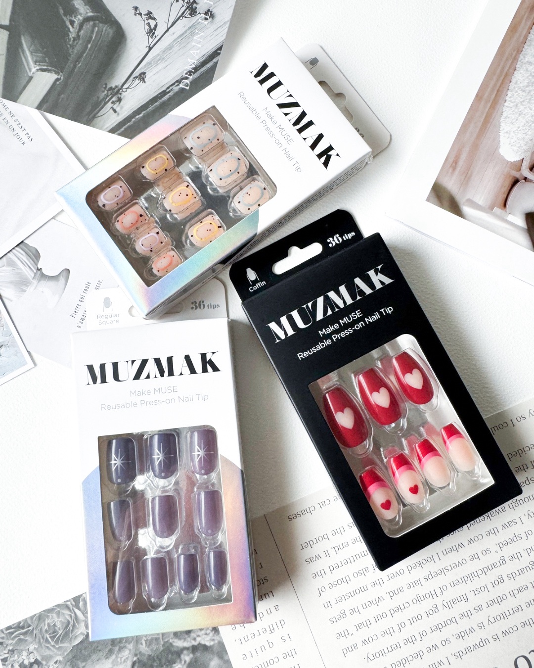 TPUネイルチップ（shape:Regular Square）/Muzmak/ネイルチップ・パーツを使ったクチコミ（1枚目）