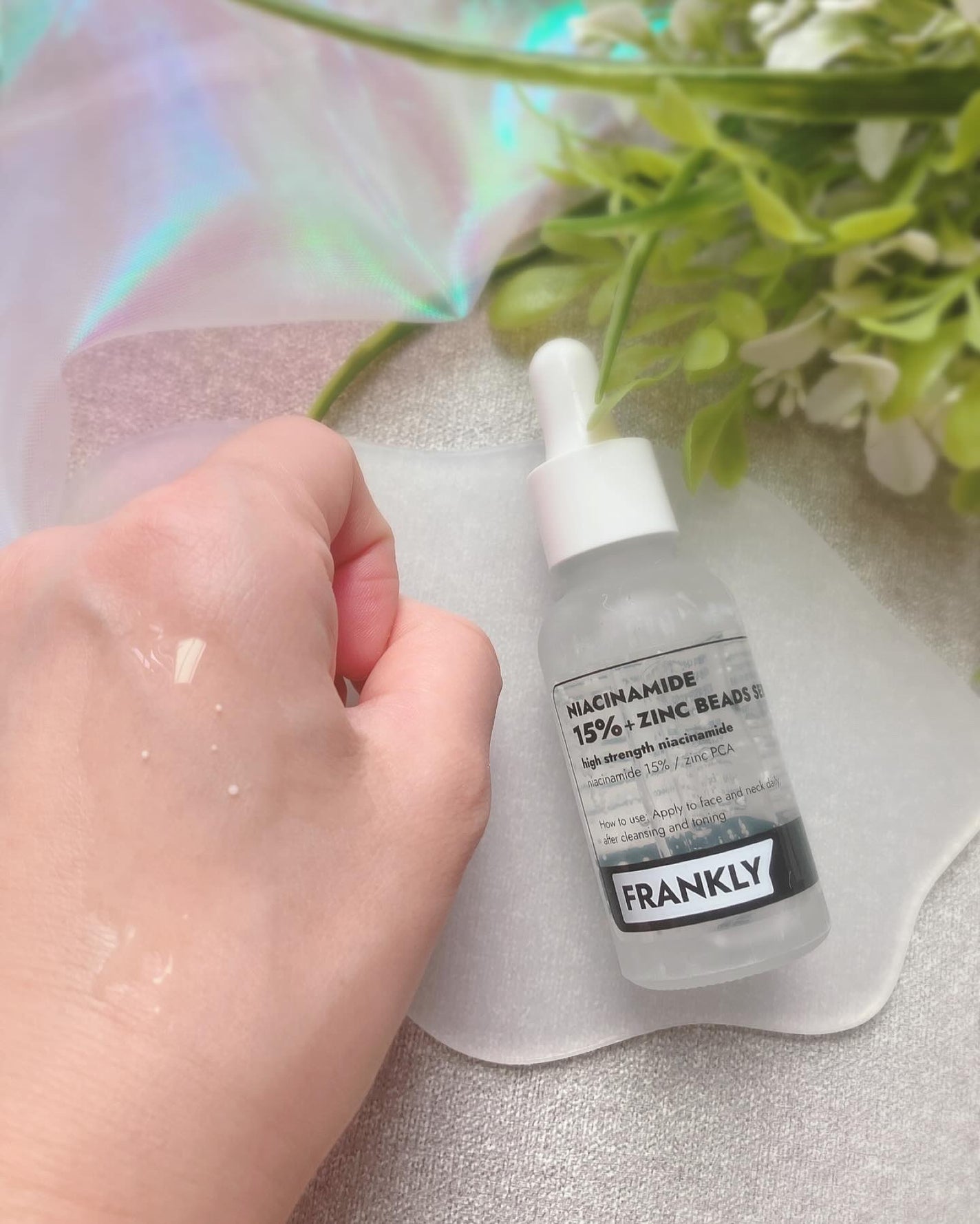 ナイアシンジンクビーズセラム/Frankly/美容液を使ったクチコミ(3枚目)