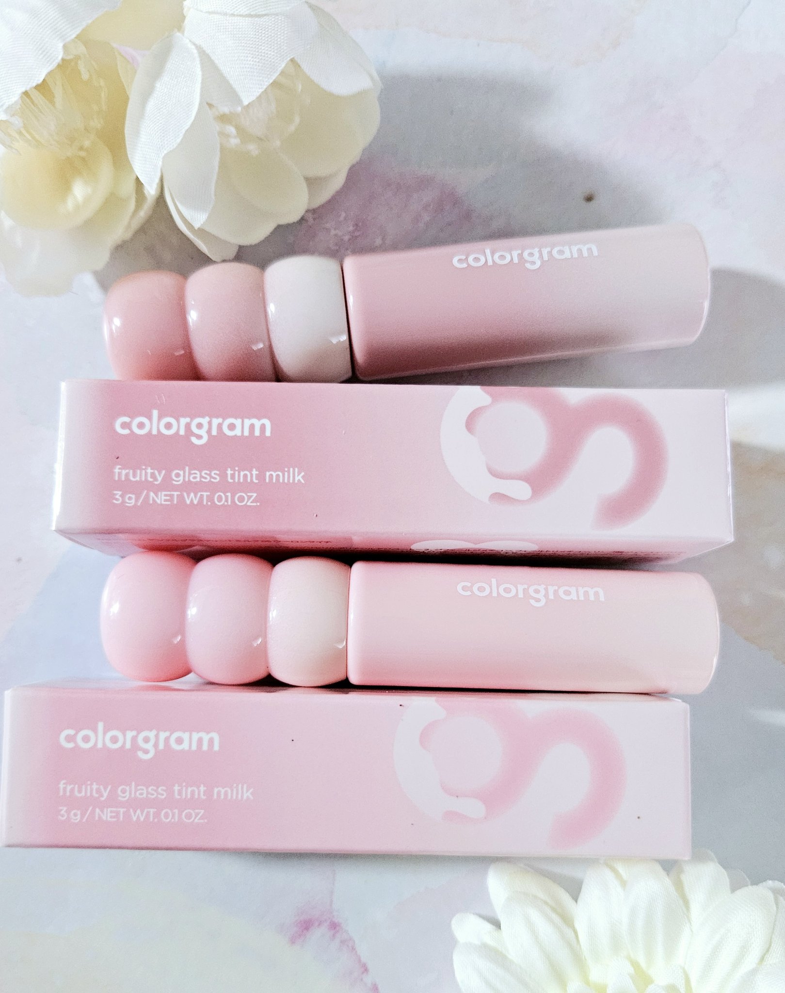 カラーグラム タンフルグラスティントミルク/Colorgram/リップティントを使ったクチコミ（2枚目）