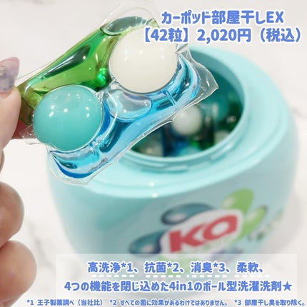 カーポッド/王子製薬/洗濯洗剤を使ったクチコミ(3枚目)