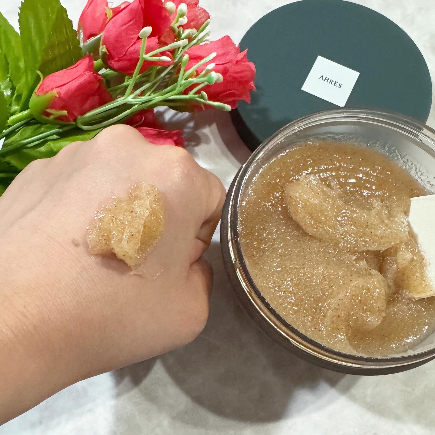 ボディスクラブ ブラッシャー モイスト/アーレス/ボディスクラブを使ったクチコミ（3枚目）