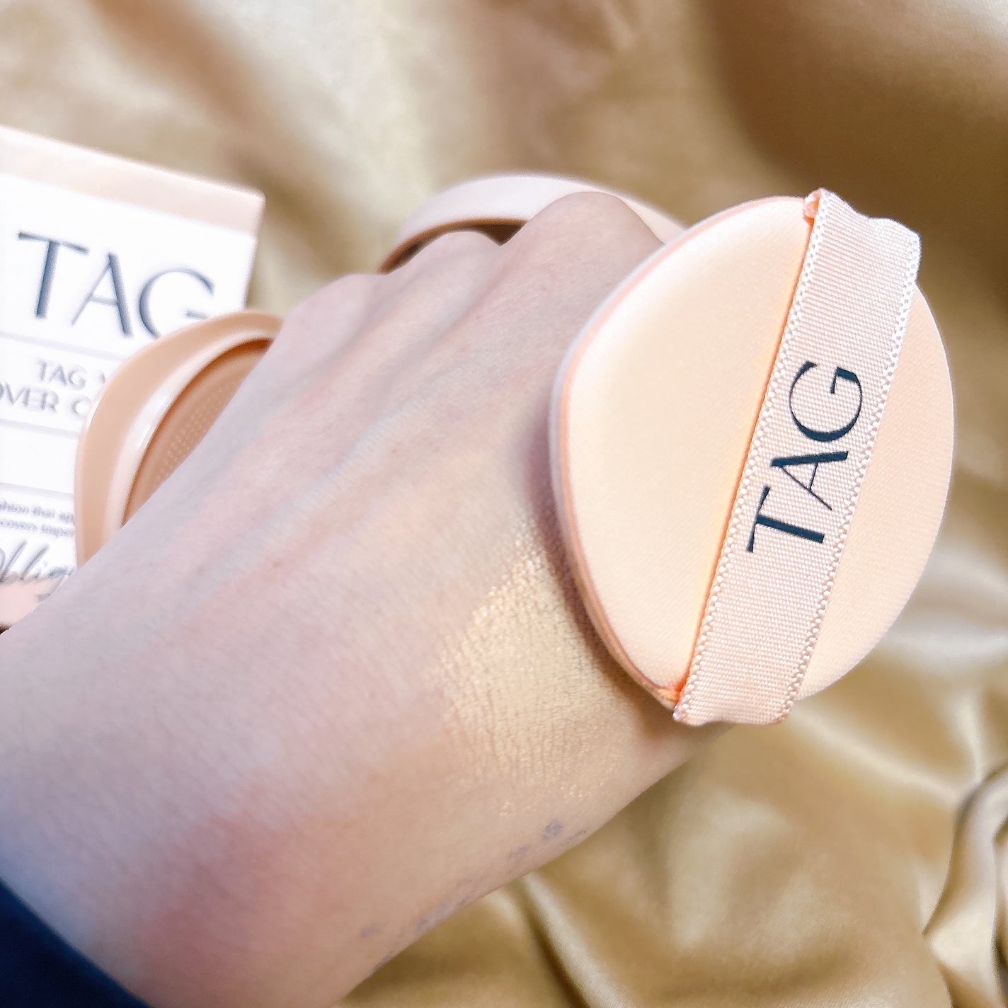 ベルベットカバークッション/TAG/クッションファンデーションを使ったクチコミ(3枚目)