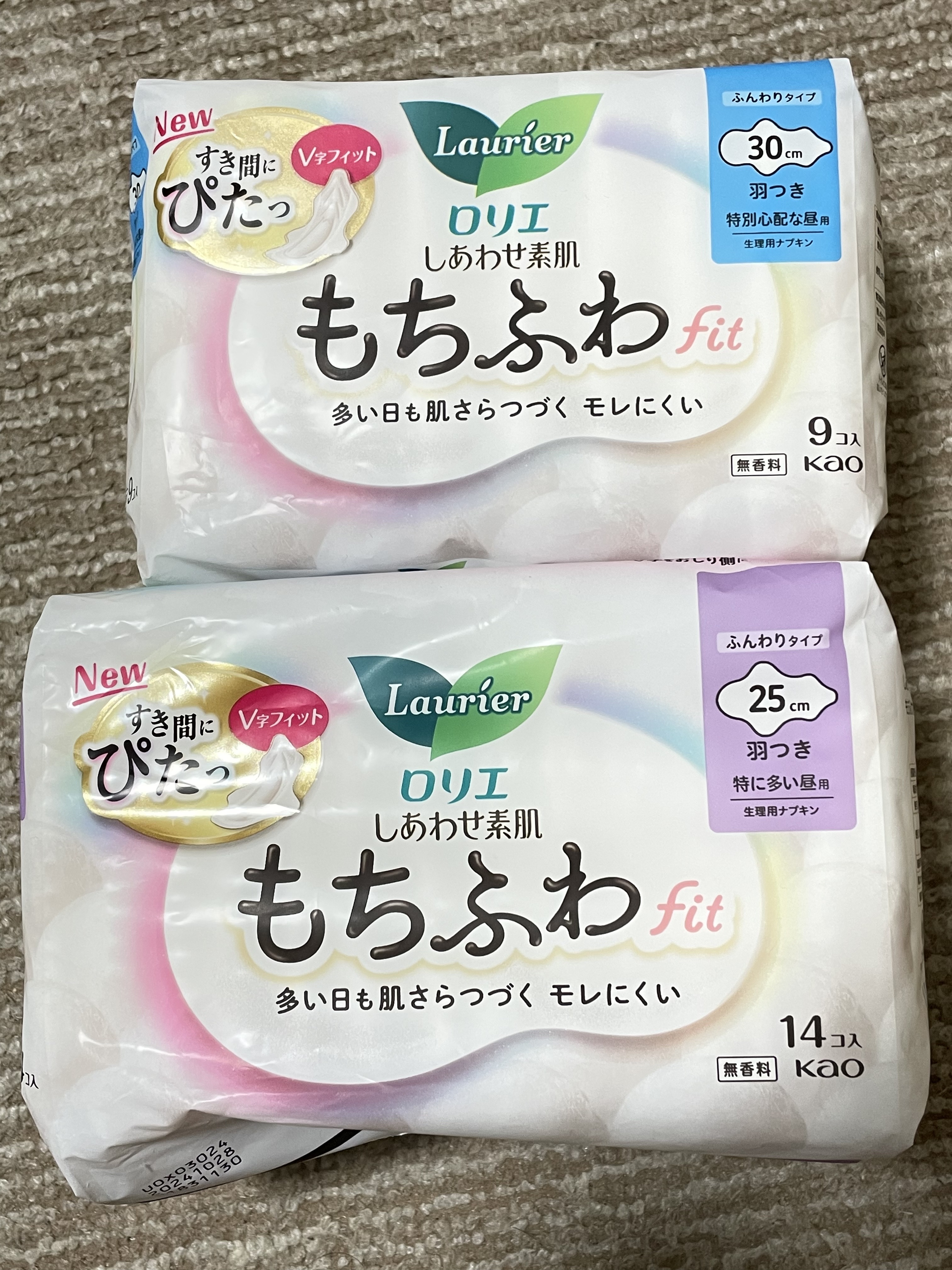 ロリエ もちふわ fit 25cm 羽つき 14コ入 (医薬部外品 )/ロリエ/ナプキンを使ったクチコミ（1枚目）