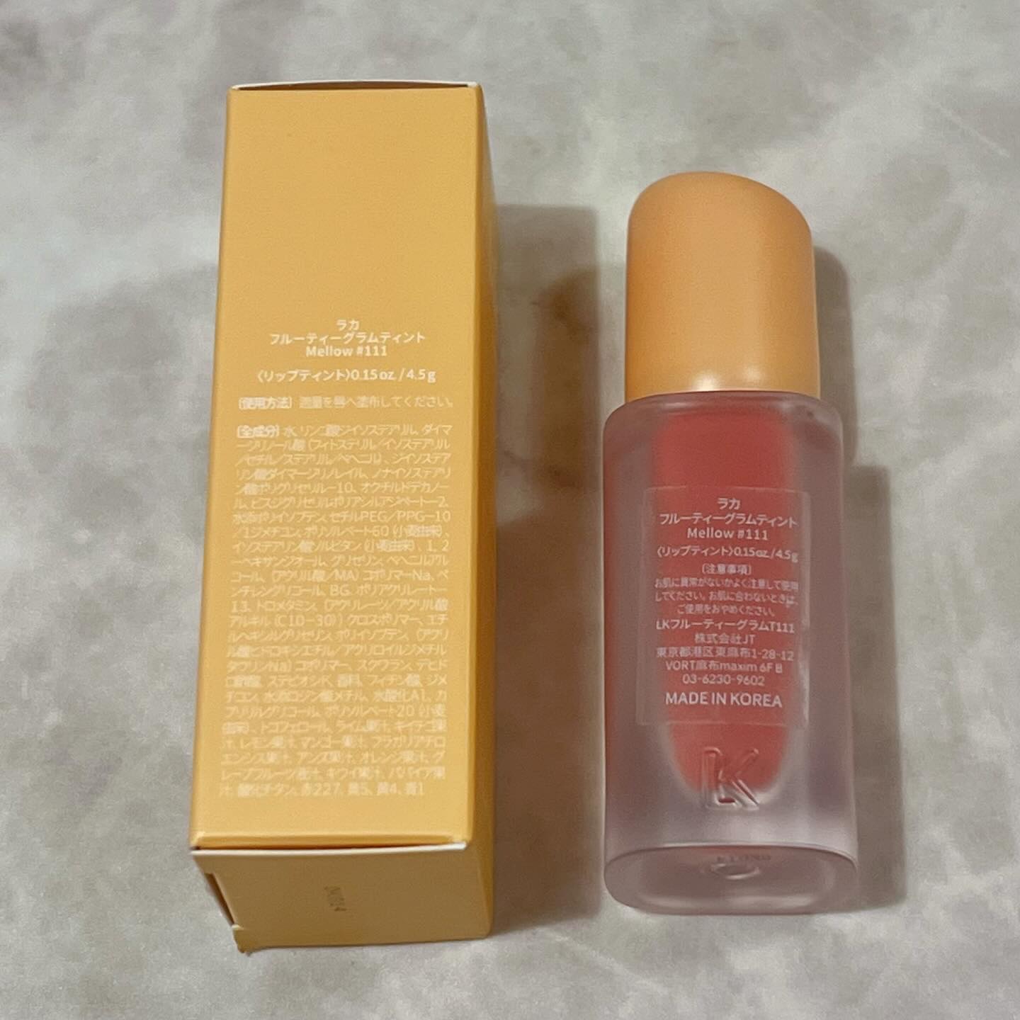 フルーティーグラムティント/Laka/リップティントを使ったクチコミ（3枚目）