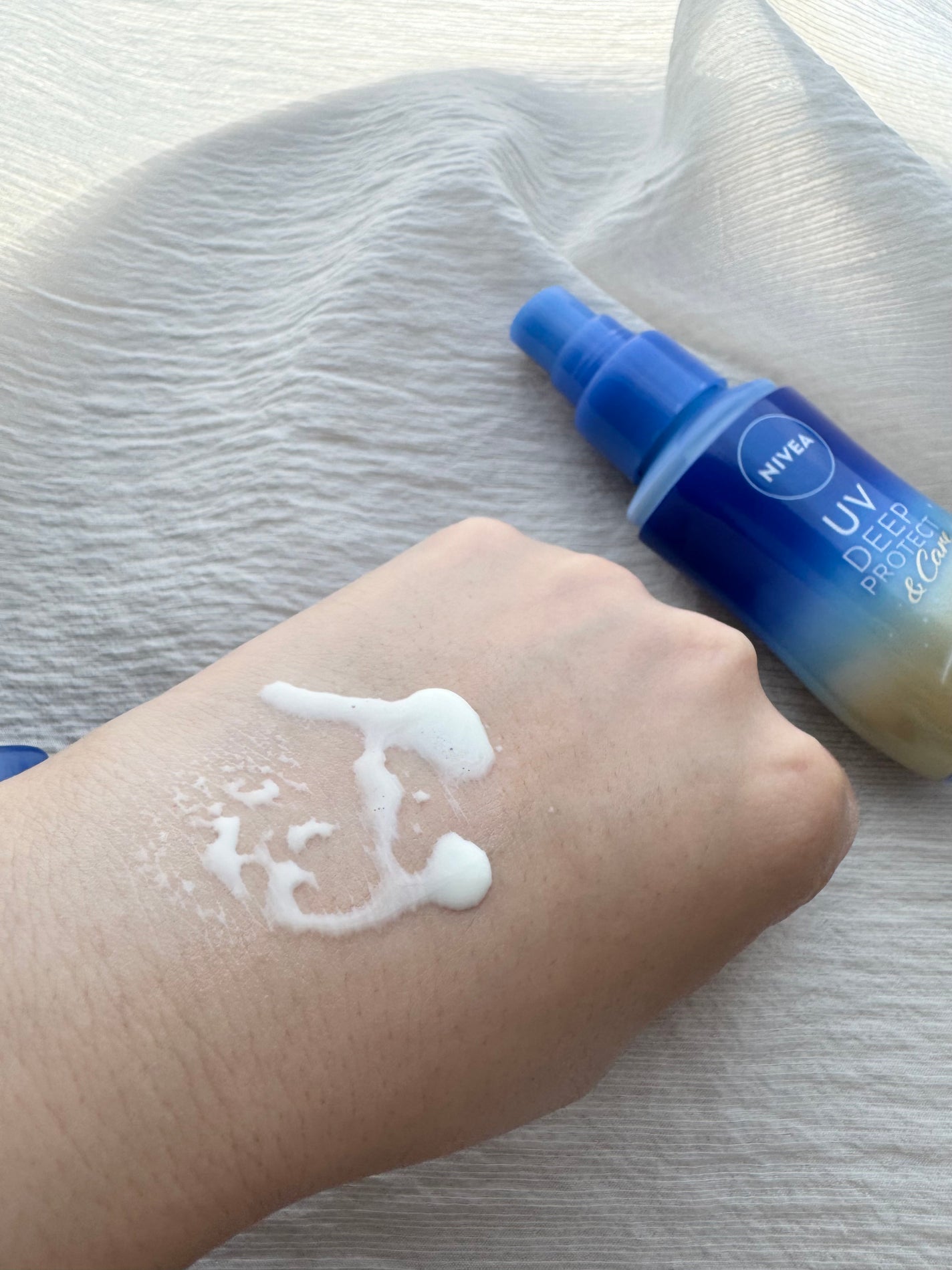 ニベアUV ディーププロテクト&ケア ミルクミスト/ニベア/日焼け止めミスト・スプレーを使ったクチコミ(2枚目)