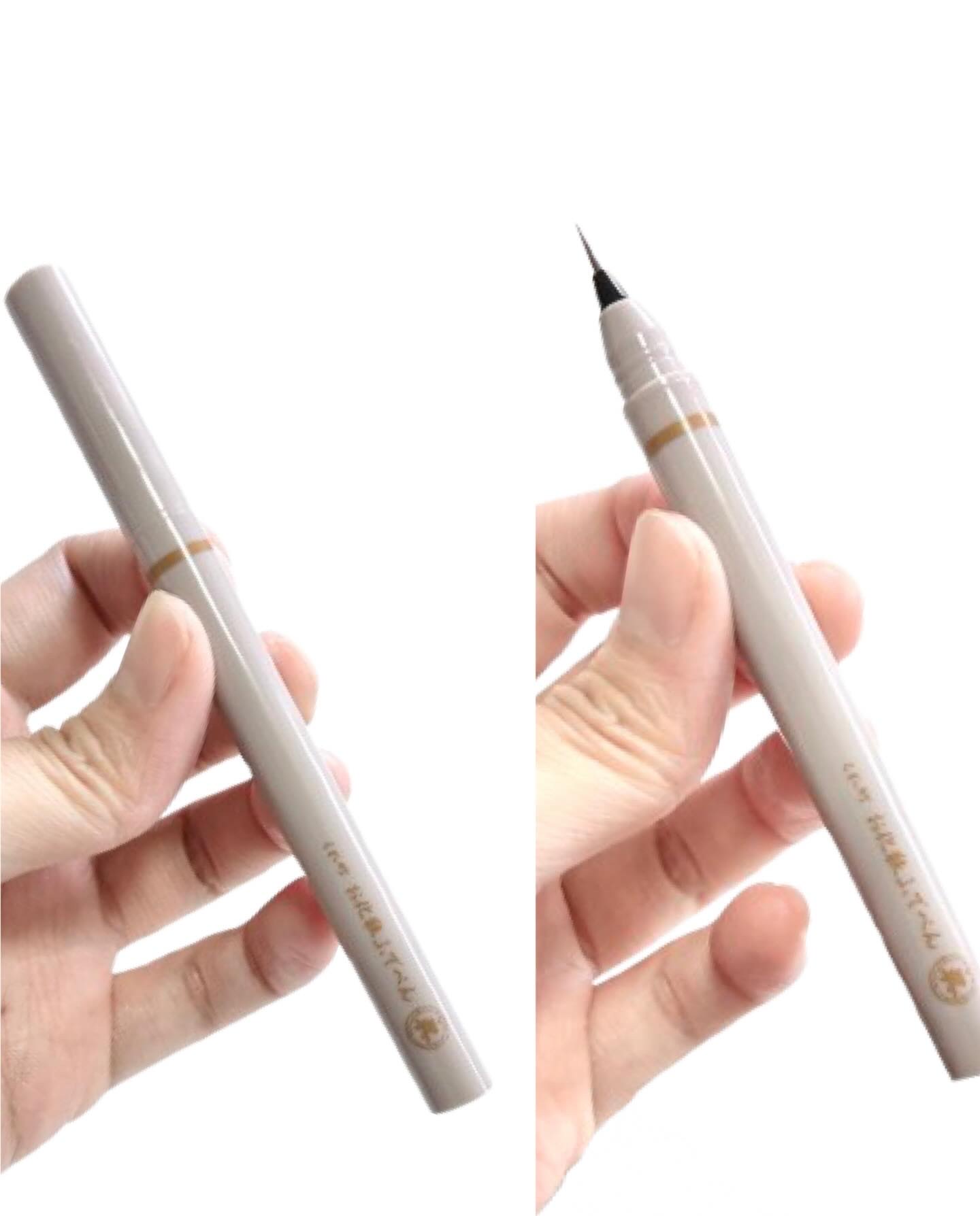 くれ竹 お化粧ふでぺん 眉毛用 毛筆極細/くれ竹 /リキッドアイブロウを使ったクチコミ（3枚目）