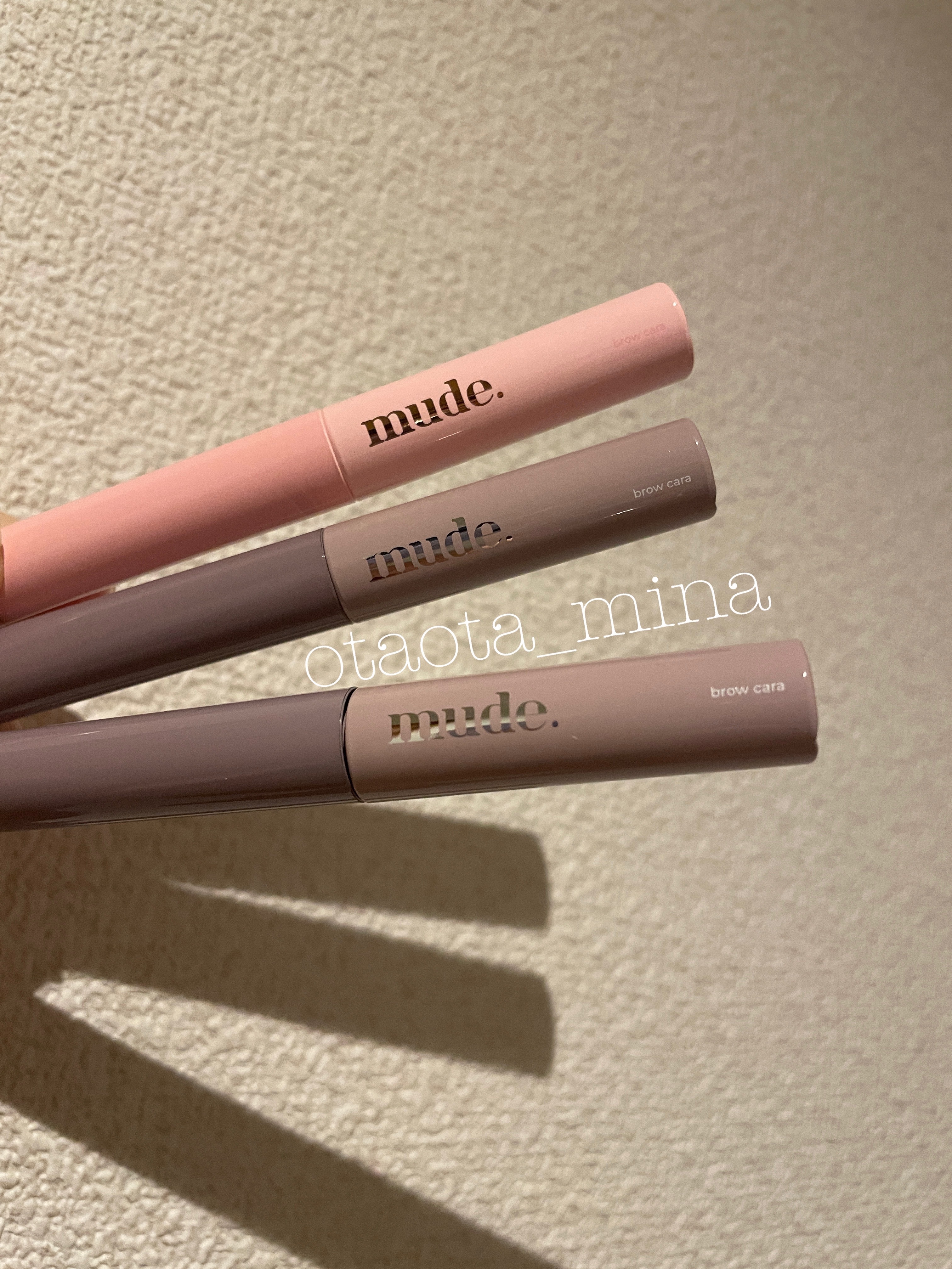 インスパイアスキニーブロウカラ/mude./眉マスカラを使ったクチコミ（2枚目）