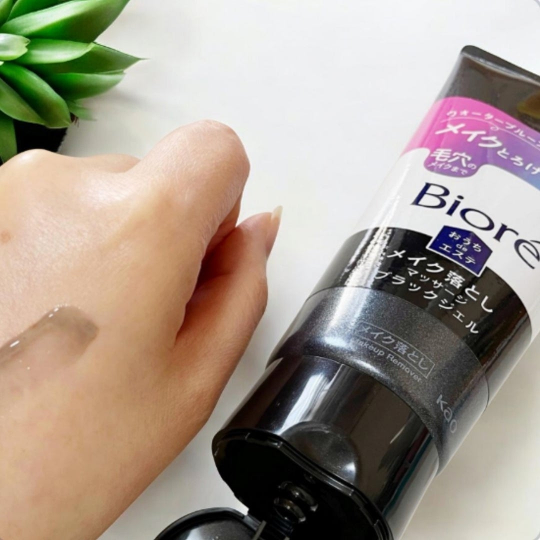 ビオレ おうちdeエステ メイク落とし マッサージブラックジェル/ビオレ/クレンジングジェルを使ったクチコミ(3枚目)