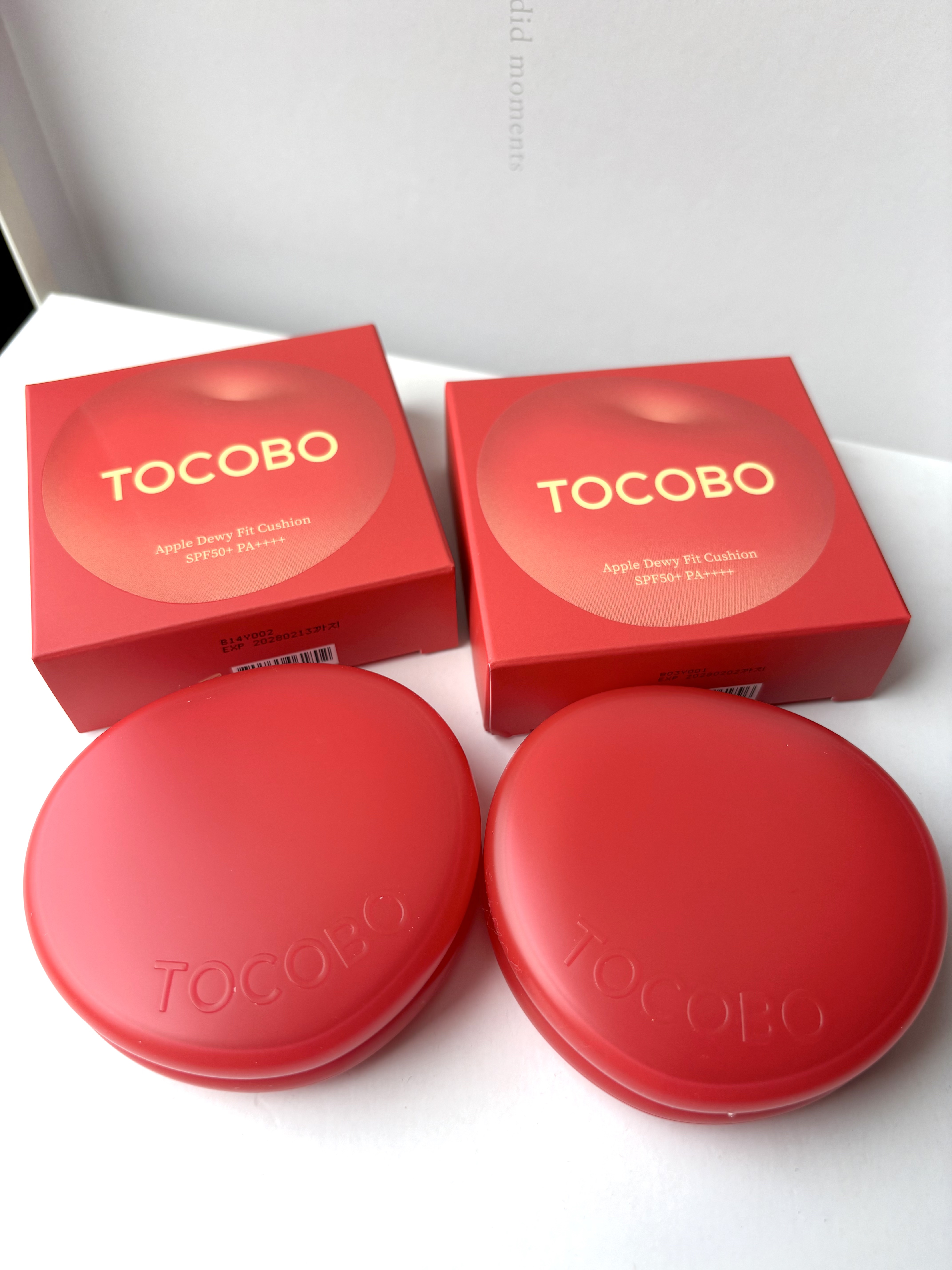 まるでアップル🍎な可愛いクッションファンデ✨



TOCOBO
アップルデューイフィットクッション
Qoo10公式店価格 3726円



推しポイント⭐︎



•蜜を含んだりんごのようになめらかで透明感あふれる輝く肌に🍎
アップル