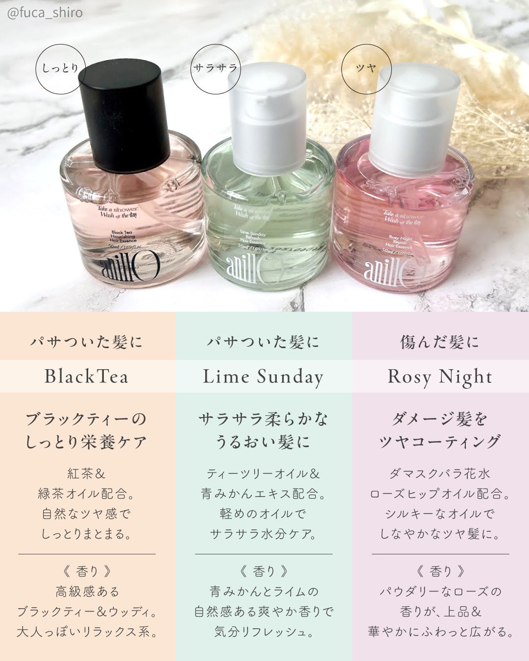 ヘアエッセンストリオ/ANILLO/その他キットセットを使ったクチコミ(3枚目)