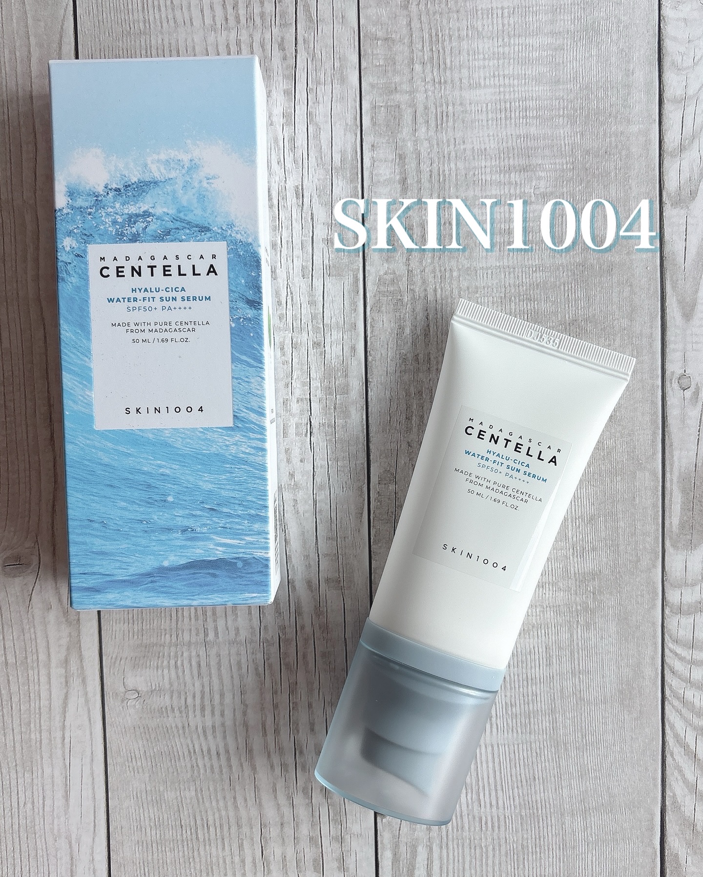 ヒアルーシカ ウォーターフィット サンセラム/SKIN1004/日焼け止めローションを使ったクチコミ（1枚目）