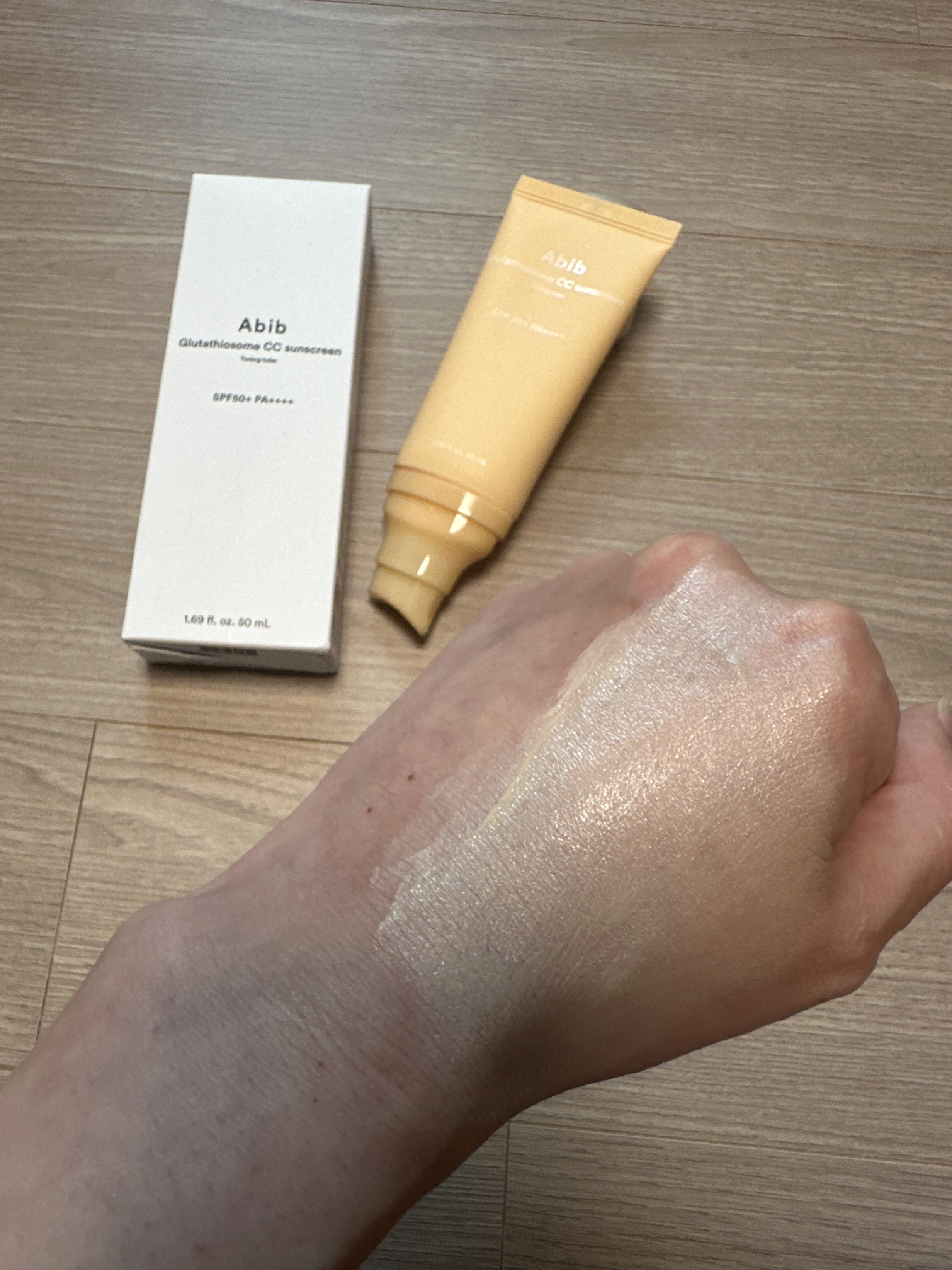 グルタチオンソームCCサンクリームトーニングチューブ/Abib /CCクリームを使ったクチコミ（3枚目）