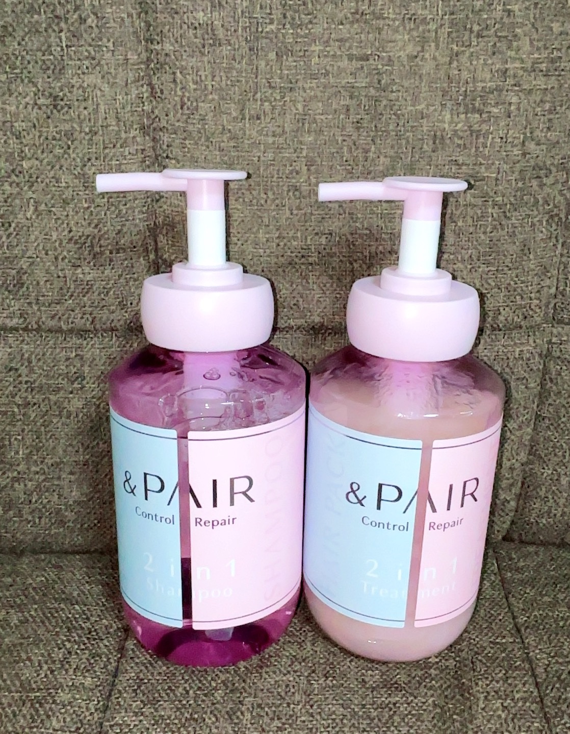 アンドペア コントロール リペア 2in1 シャンプー＆ヘアトリートメント/&PAIR/市販シャンプーを使ったクチコミ（2枚目）