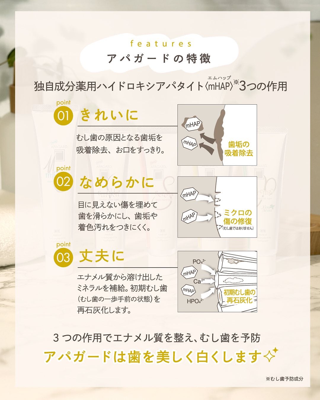 アパガードプレミオ/アパガード/歯磨き粉を使ったクチコミ(4枚目)