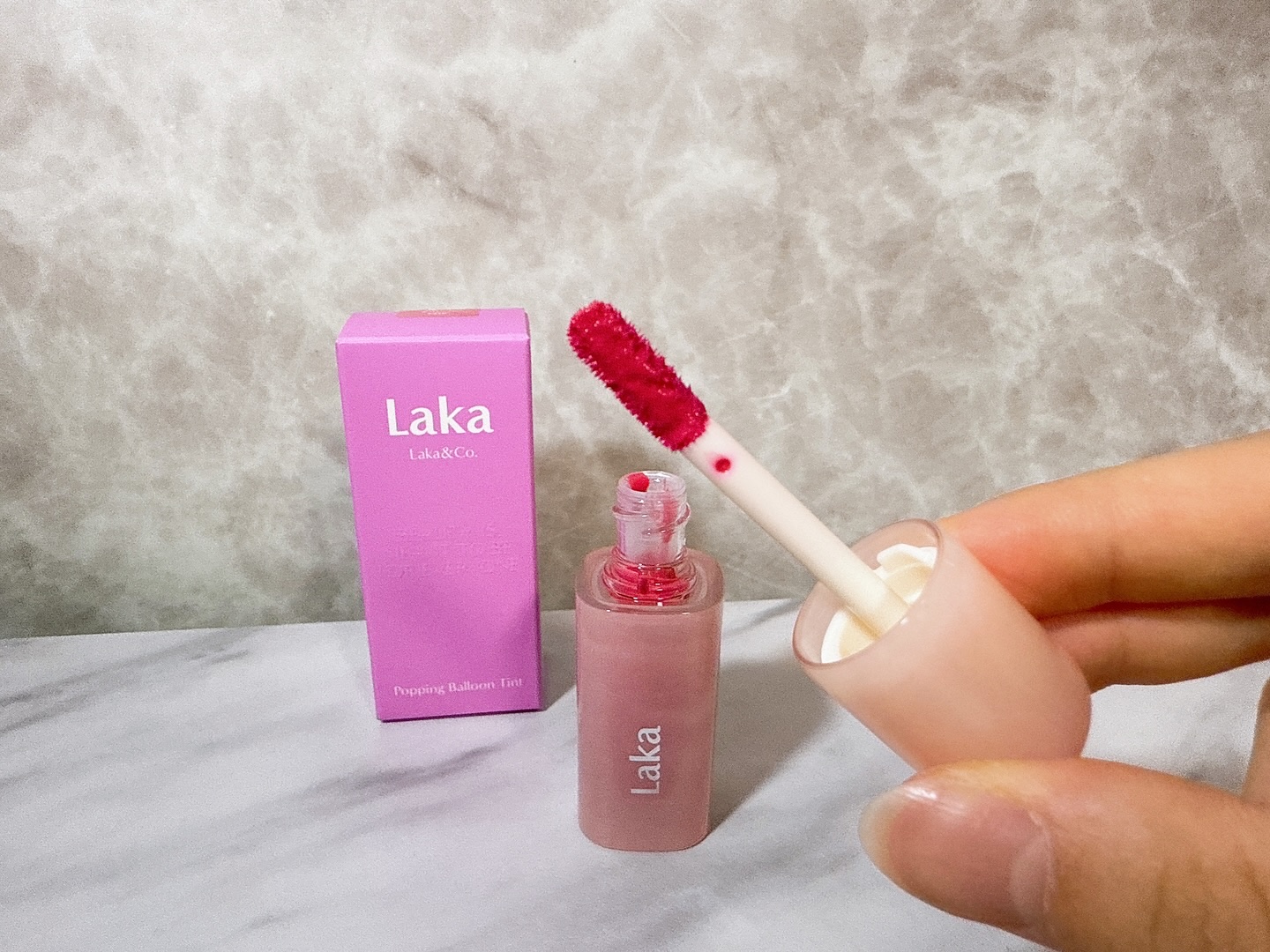 ポッピングバルーンティント/Laka/リップティントを使ったクチコミ（2枚目）