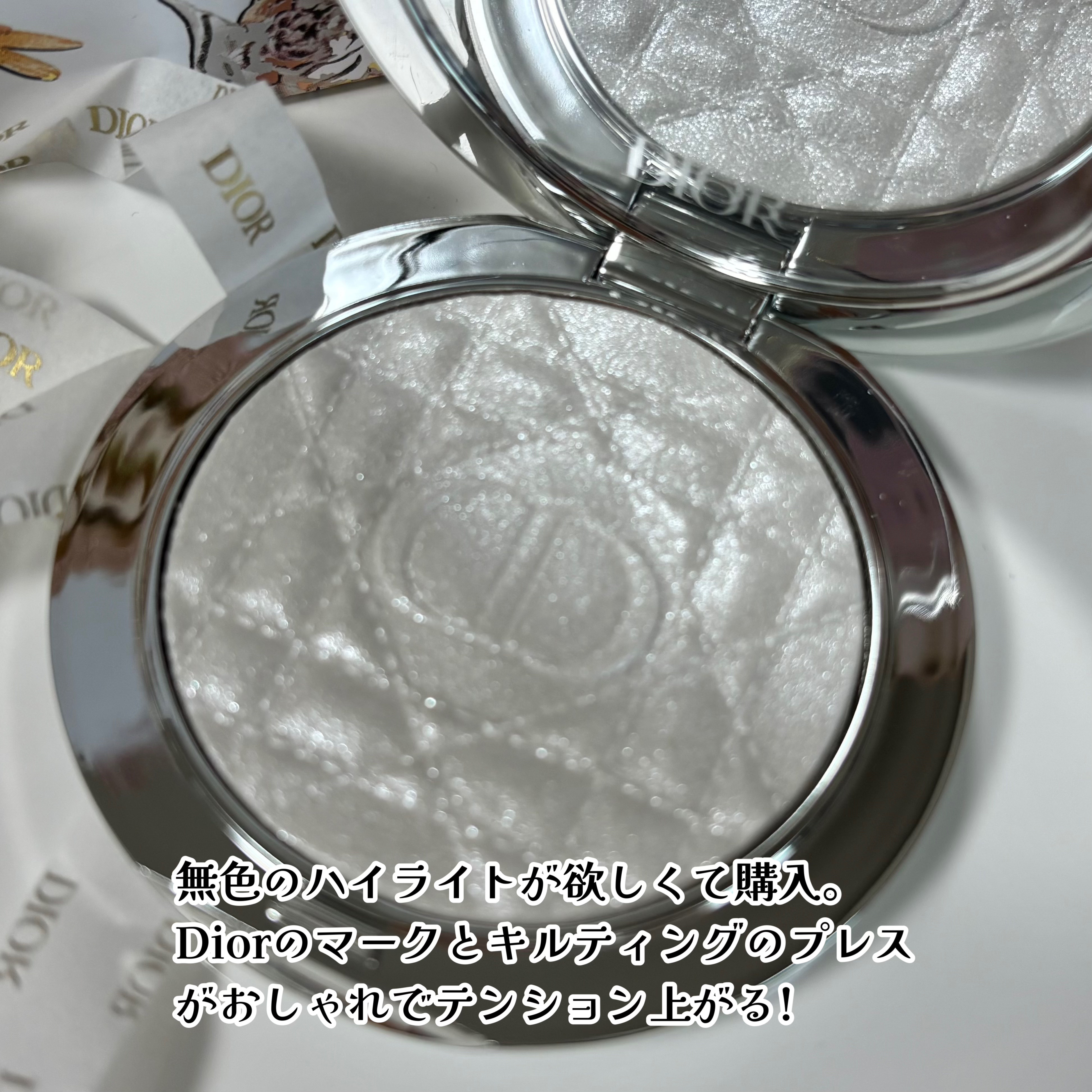 ディオールスキン フォーエヴァー グロウ ルミナイザー 06 オパール シークイン/Dior/ハイライトを使ったクチコミ（2枚目）