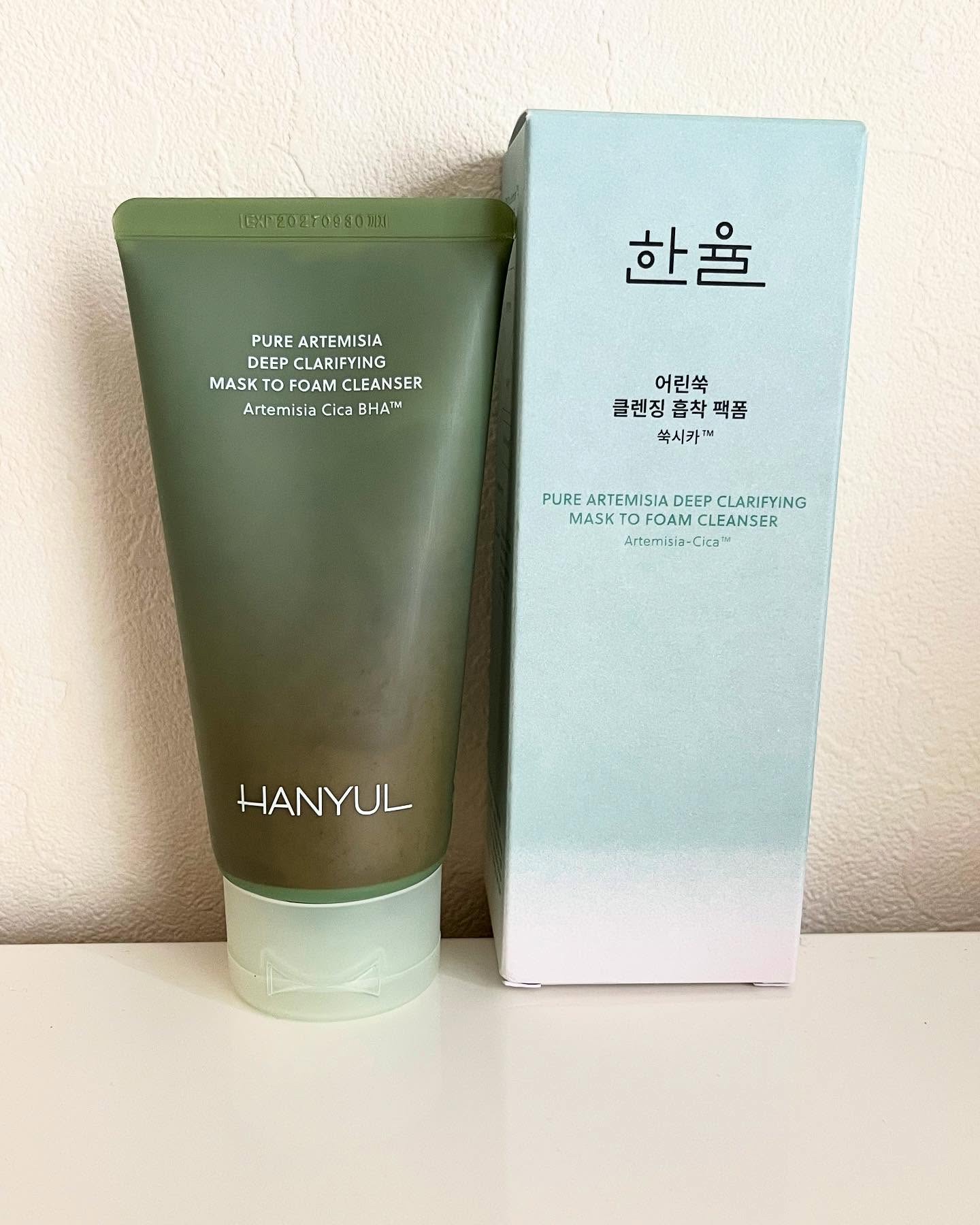 ピュア アルテミシア ディープ クラリファイングマスク トゥ フォーム クレンザー/HANYUL(ハンユル)/クレンジングを使ったクチコミ（1枚目）