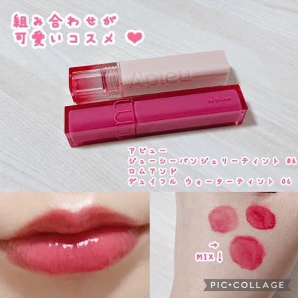 アピュー ジューシーパン ジェリーティント #6 ベリージェリー/A’pieu/リップティントを使ったクチコミ(1枚目)