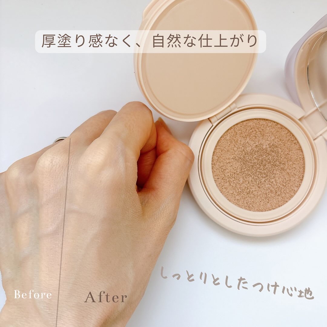 インクラスティングクッションファンデーション/THE FACE SHOP/クッションファンデーションを使ったクチコミ（3枚目）