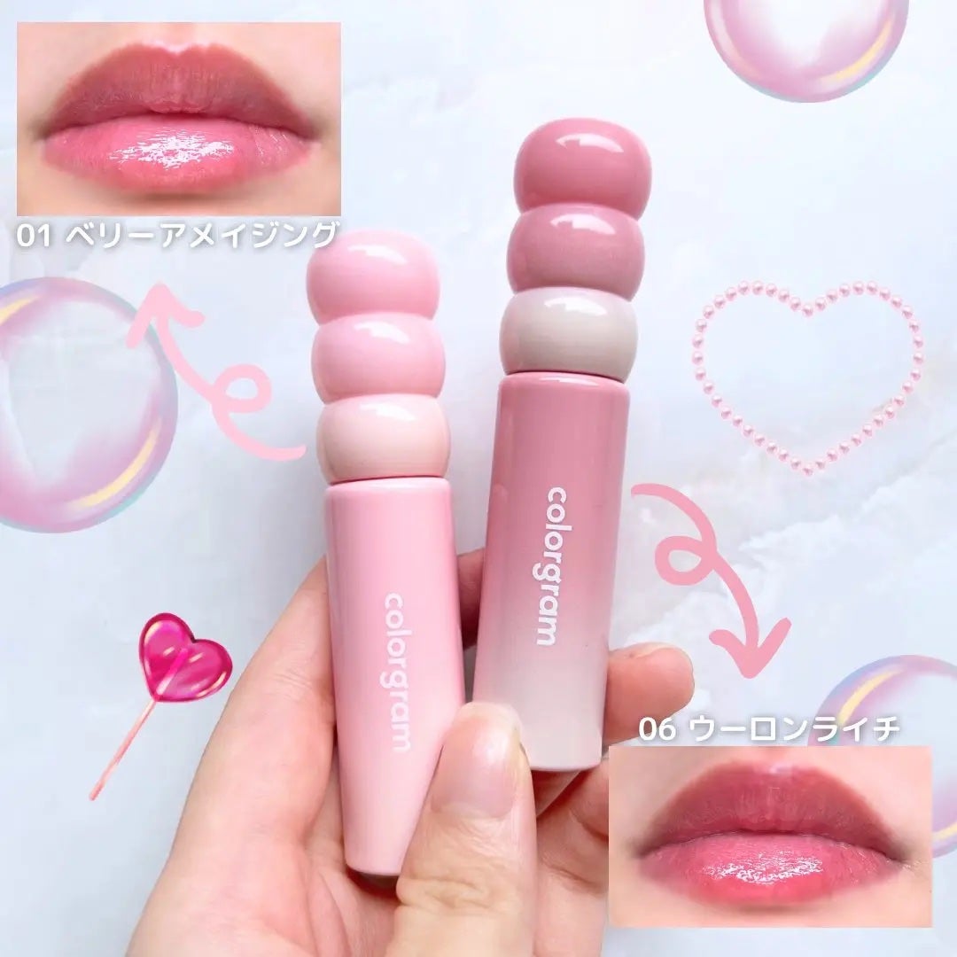 タンフルグラスティントミルク/Colorgram/リップティントを使ったクチコミ(4枚目)