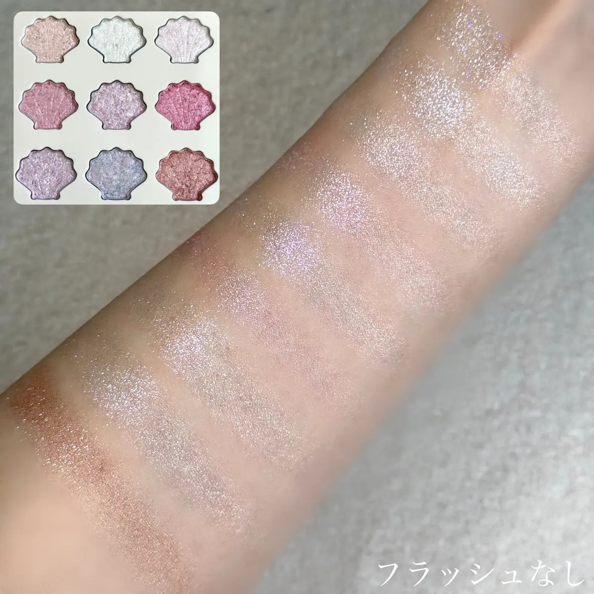 シャイングロイハイライターパレット/dasique/クリームハイライトを使ったクチコミ（3枚目）