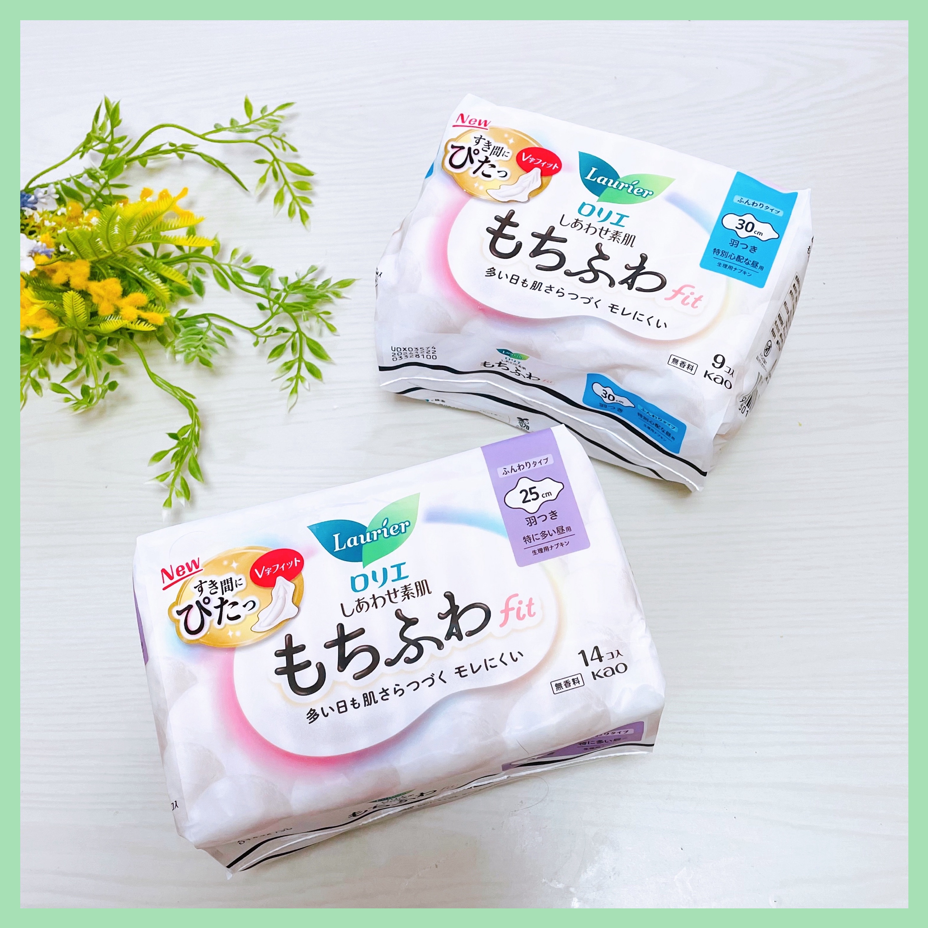 ロリエ もちふわ fit 25cm 羽つき 14コ入 (医薬部外品 )/ロリエ/ナプキンを使ったクチコミ（1枚目）