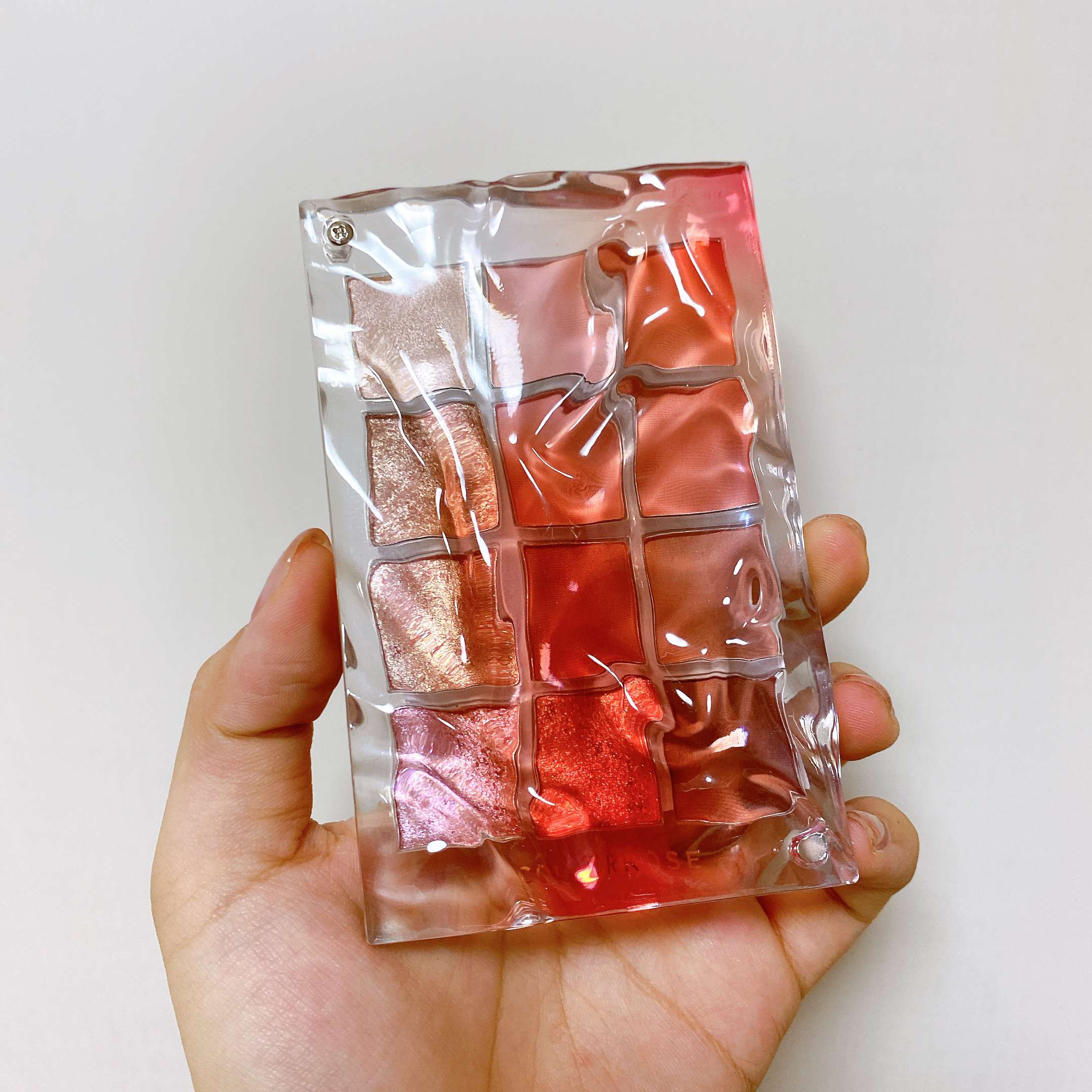 水面アイシャドウパレット 02 夕日コーラル /COLORROSE/アイシャドウパレットを使ったクチコミ（2枚目）