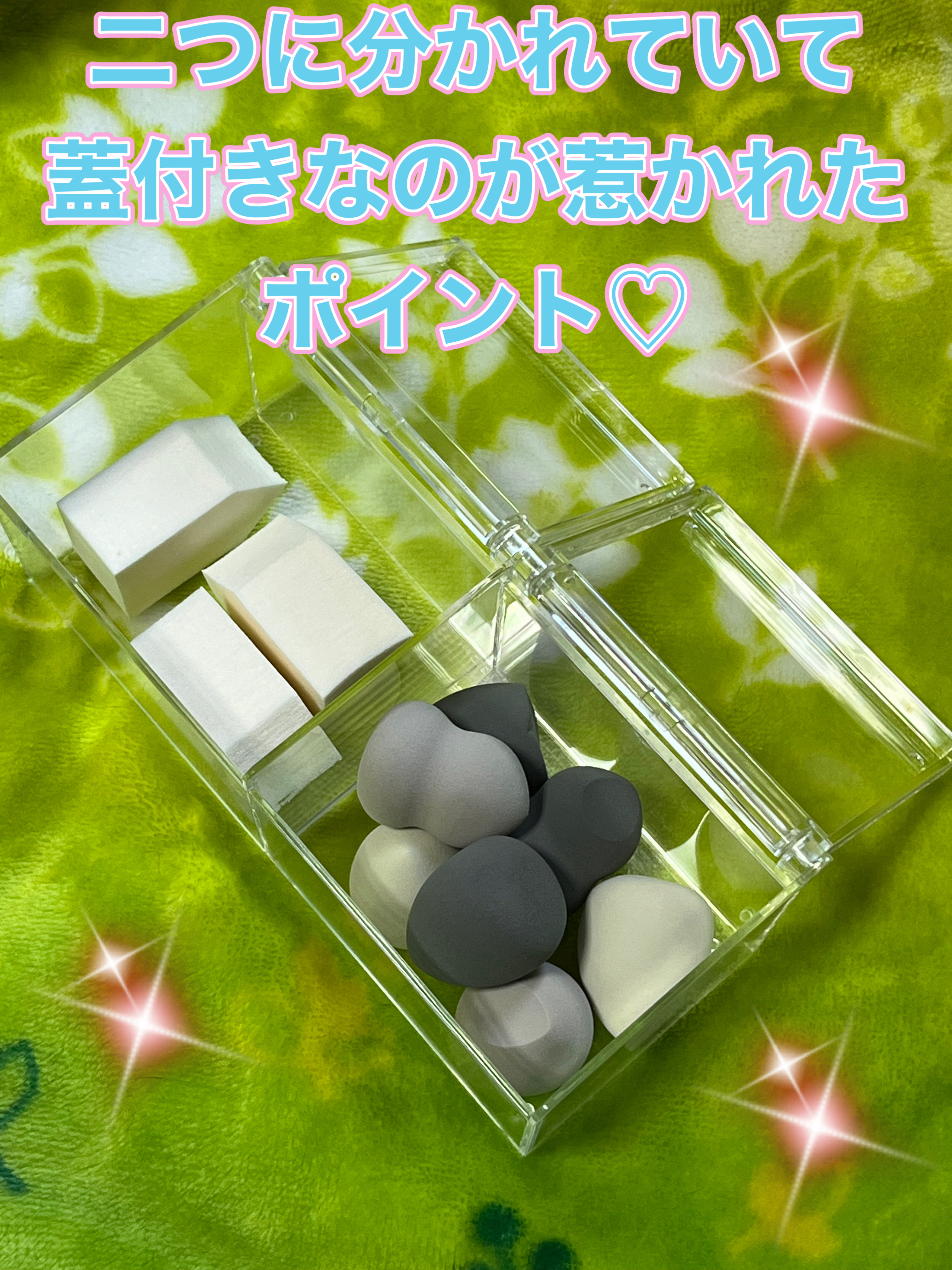 フタ付きクリアケース/DAISO/その他を使ったクチコミ（3枚目）