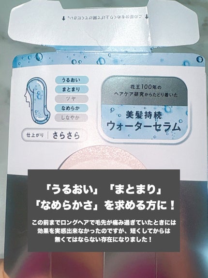 THE ANSWER EXケア&コート ウォーターセラム/THE ANSWER/アウトバストリートメントを使ったクチコミ(4枚目)