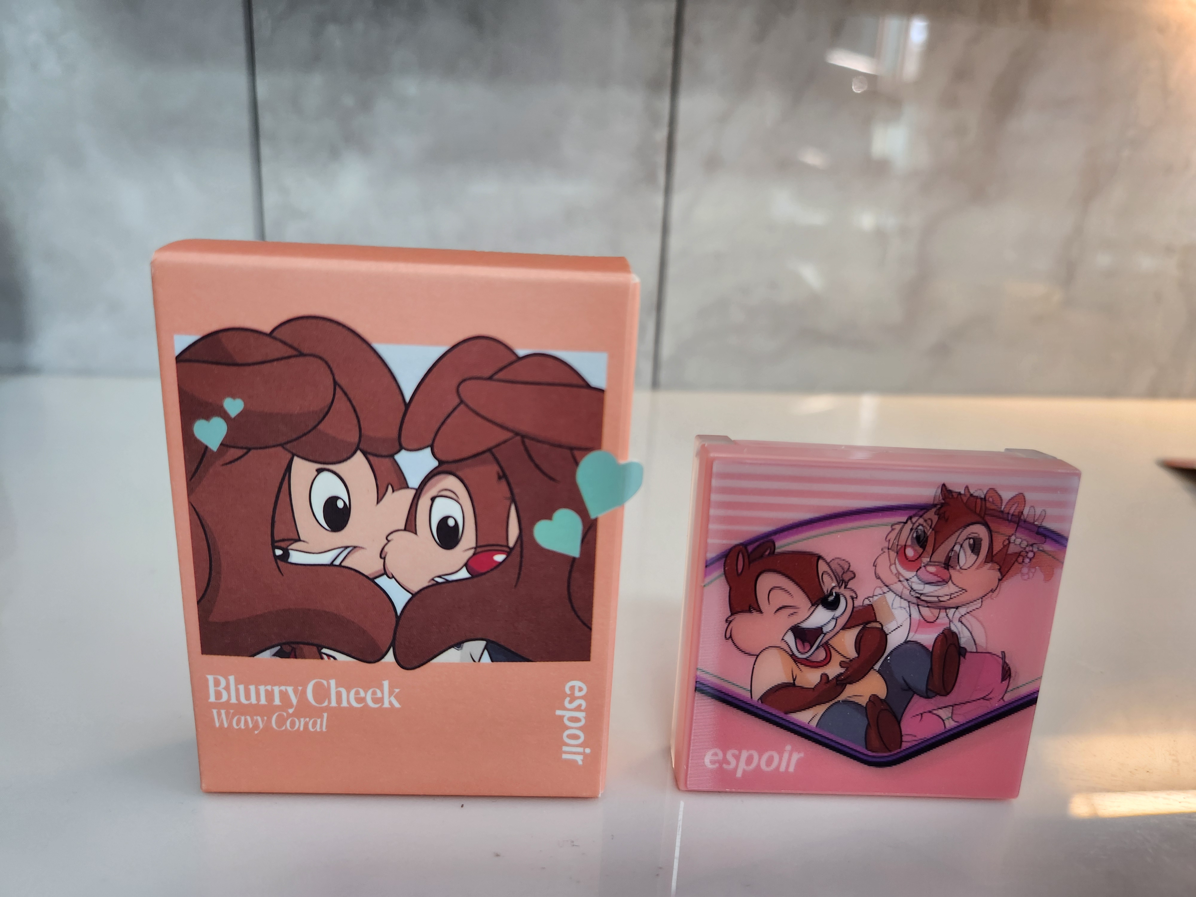 ブラリーチーク(ディズニーエディション) 02 ウエービーコーラル/espoir/チークを使ったクチコミ（1枚目）