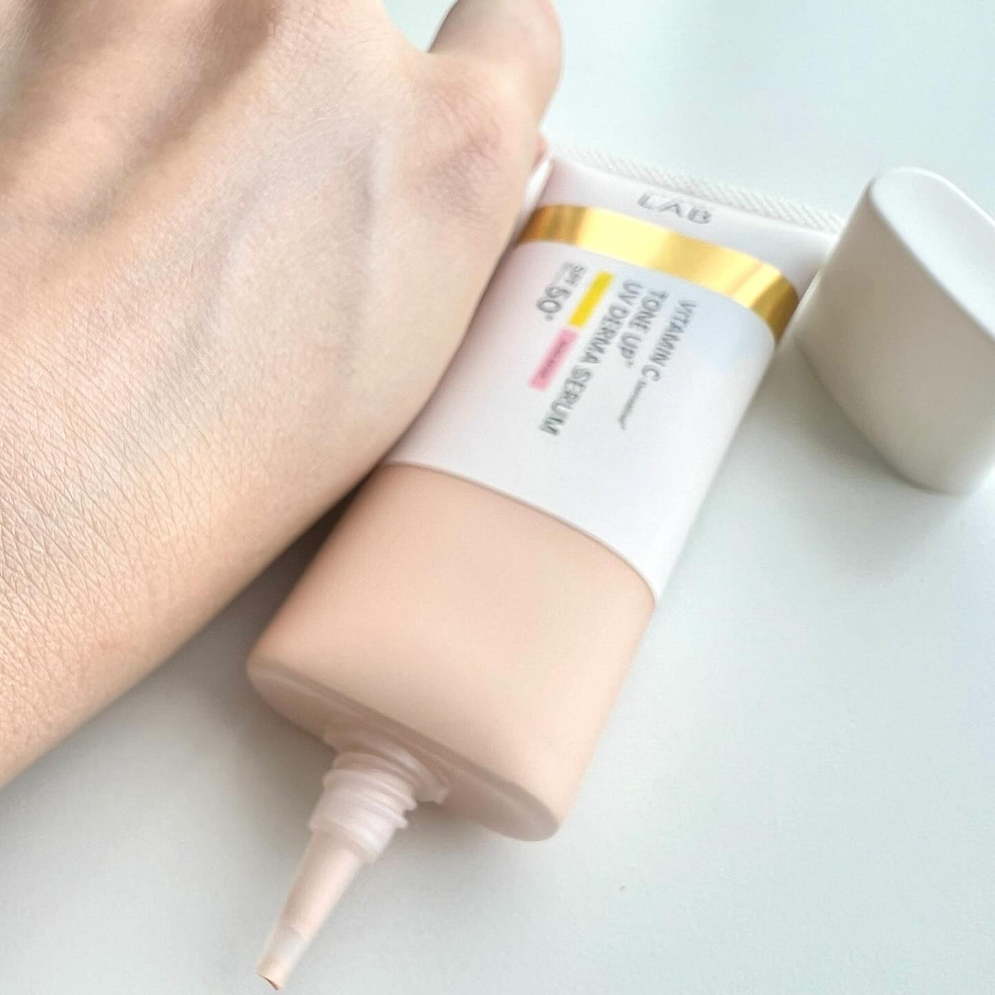 アンレーベル ラボ V トーンアップ UVセラム/unlabel/日焼け止めクリームを使ったクチコミ（3枚目）