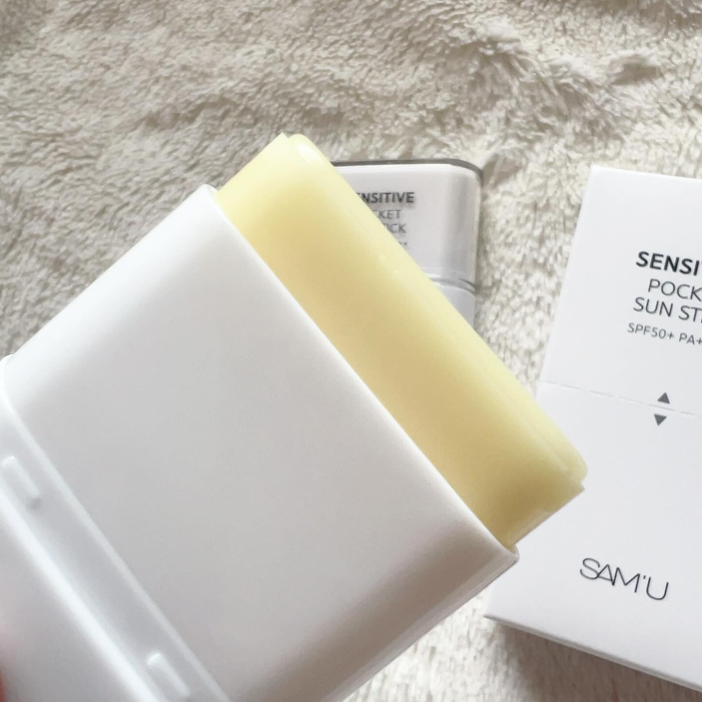 センシティブポケットサンスティック/SAM'U/日焼け止めスティックを使ったクチコミ（2枚目）