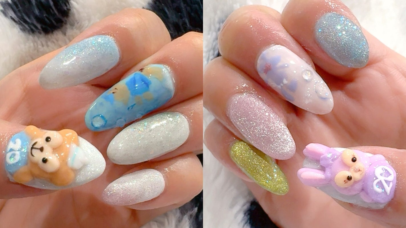 れい on LIPS 「セルフネイル記録✨夢の国の推しダッフィー&ステラルー ネイル✨..」(2枚目)