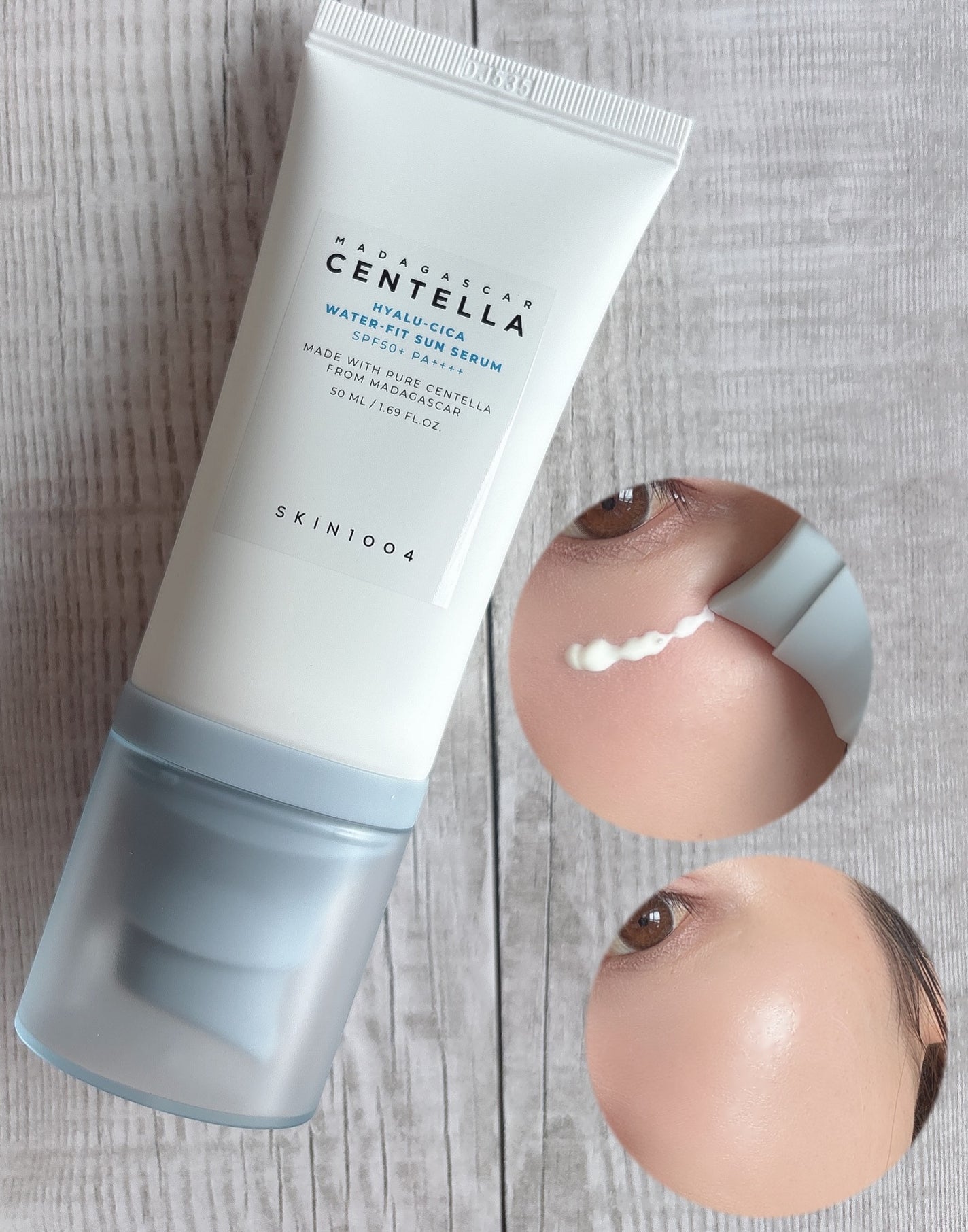 ヒアルーシカ ウォーターフィット サンセラム/SKIN1004/日焼け止めローションを使ったクチコミ(2枚目)