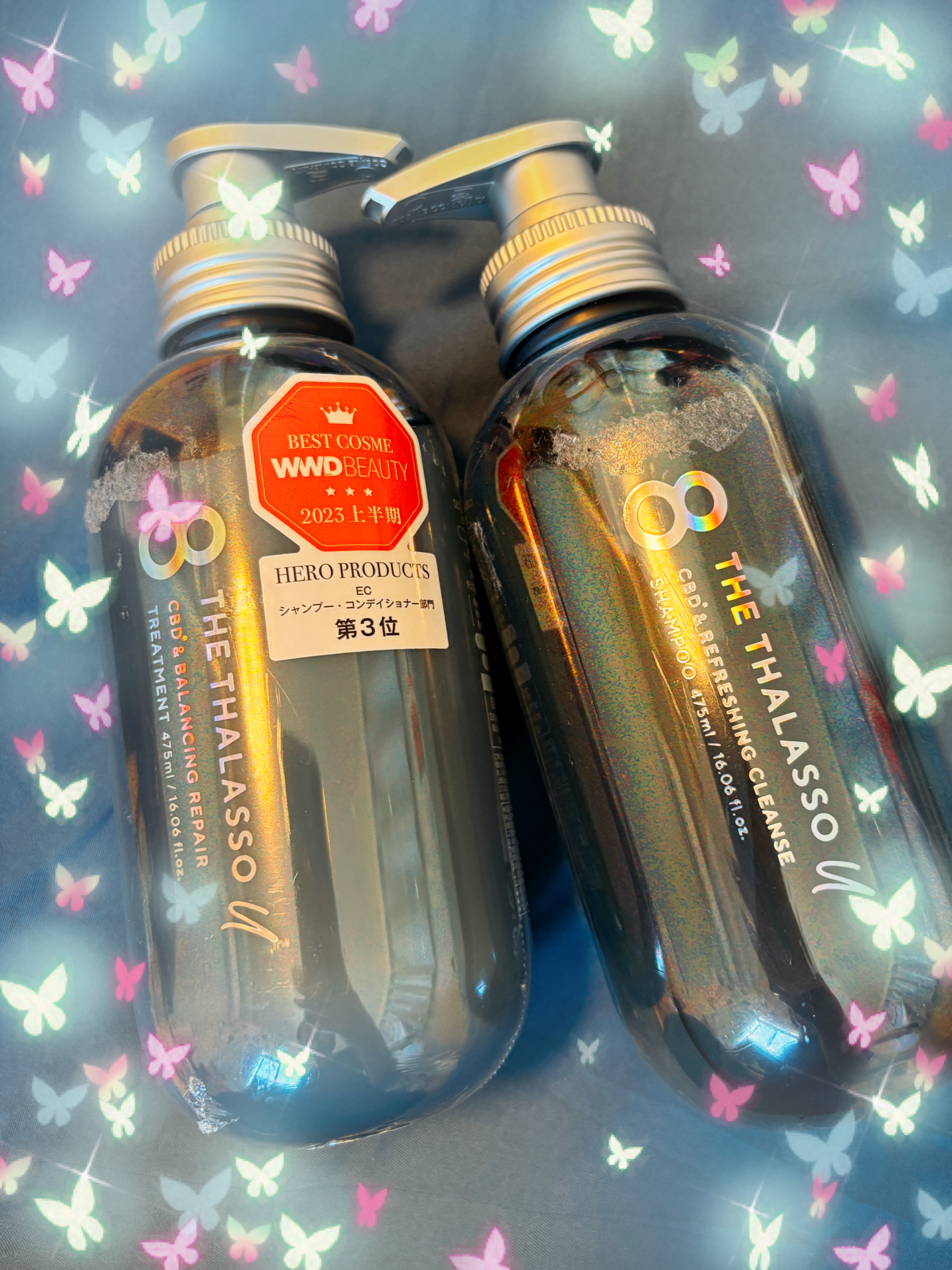 エイトザタラソ ユー CBD＆リフレッシング クレンズ 美容液シャンプー／CBD＆バランシング ダメージリペア 美容液ヘアトリートメント/エイトザタラソ/市販シャンプーを使ったクチコミ（1枚目）