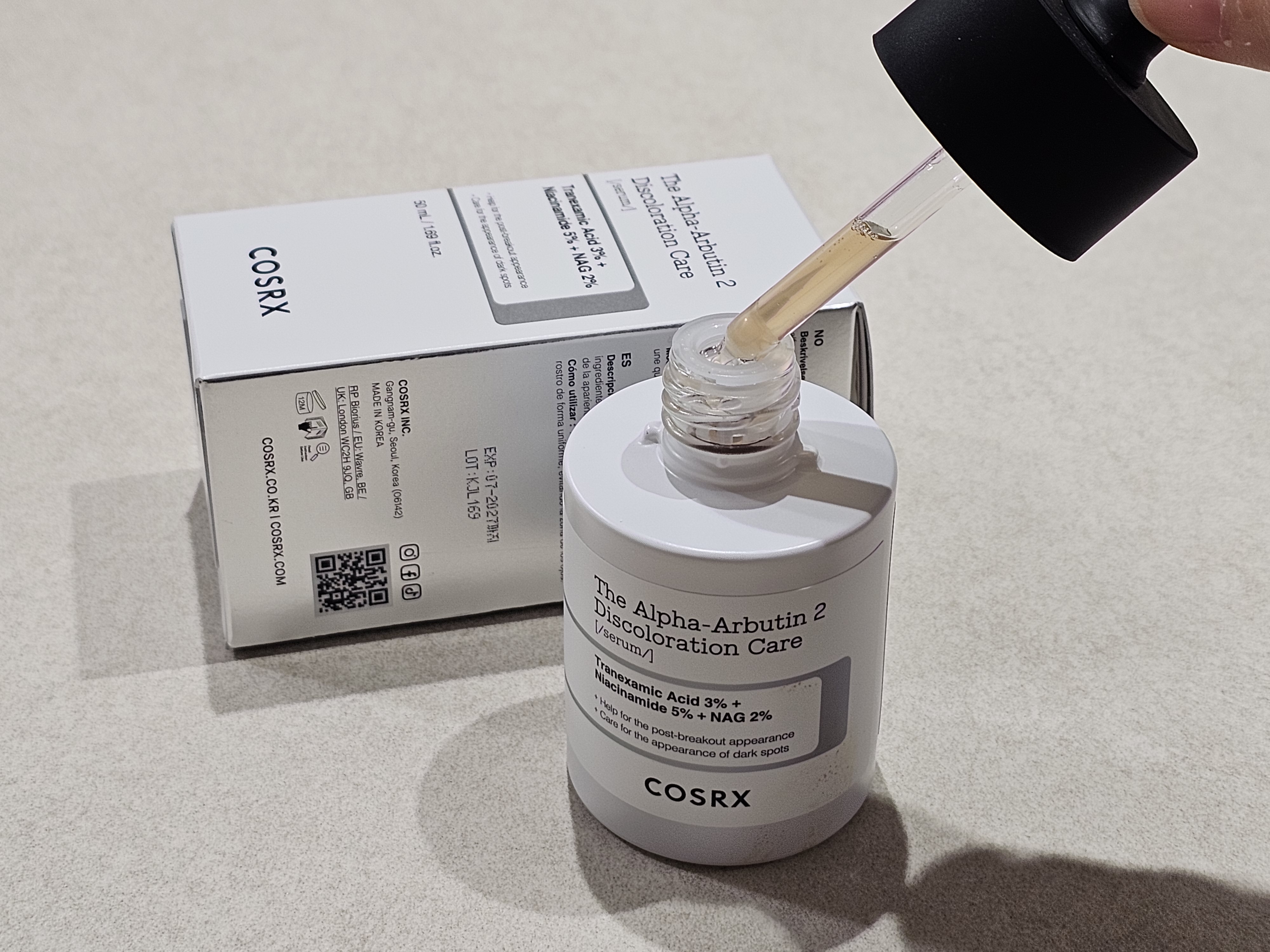 RXザ・アルファアルブチン2 ニキビ跡ケアセラム/COSRX/美容液を使ったクチコミ（2枚目）