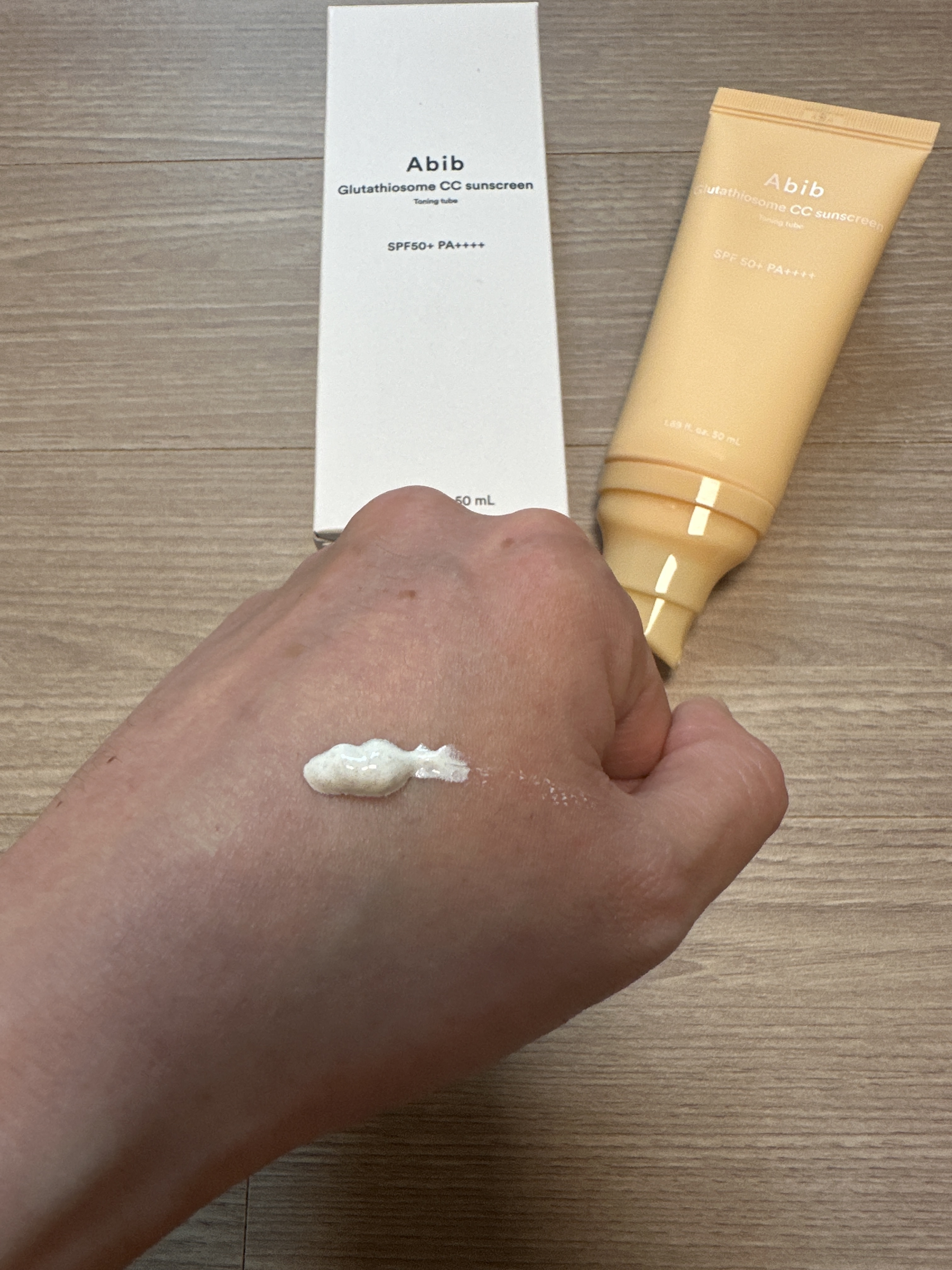 グルタチオンソームCCサンクリームトーニングチューブ/Abib /CCクリームを使ったクチコミ（2枚目）
