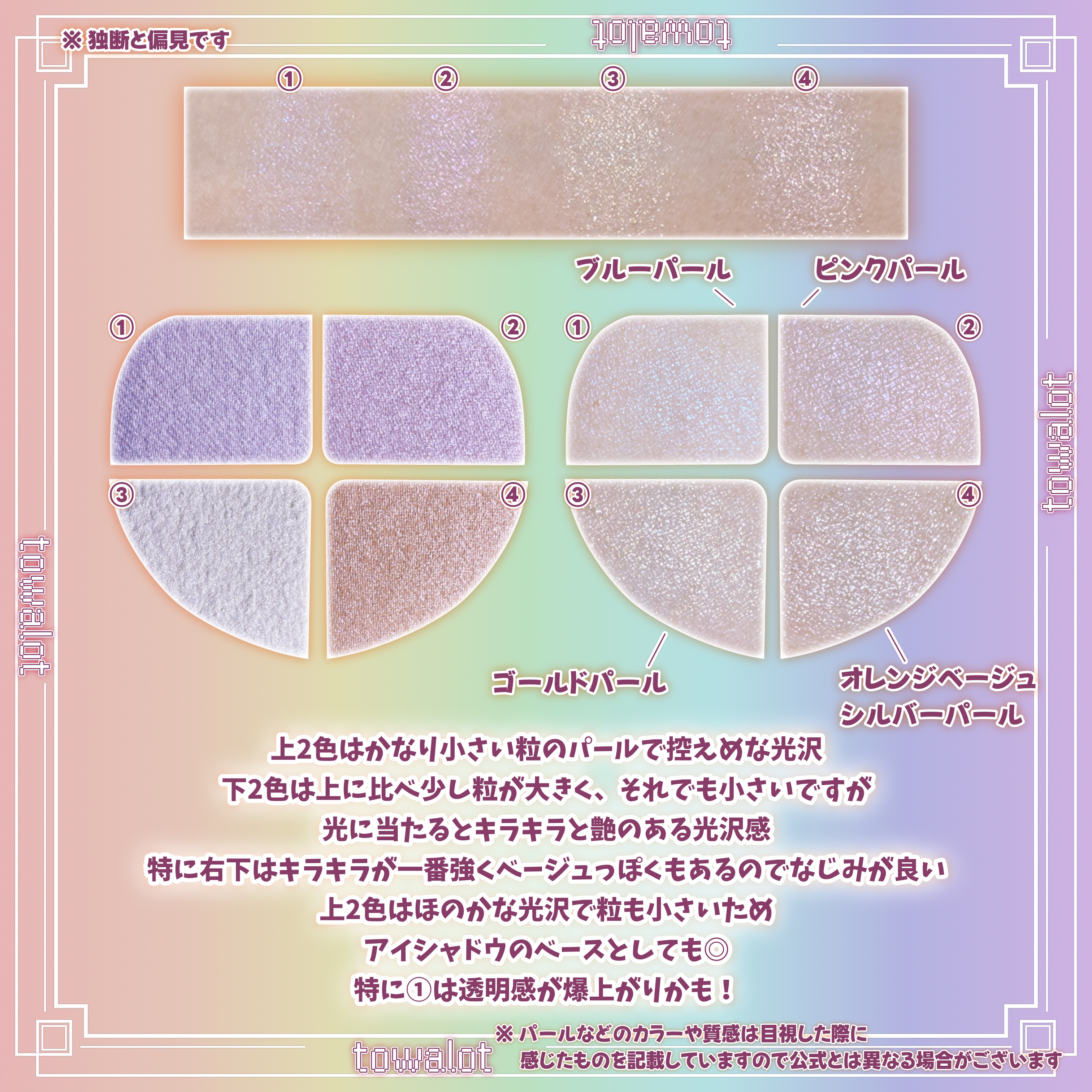 ティントリーハイライターパレット/Colorgram/パウダーハイライトを使ったクチコミ（2枚目）