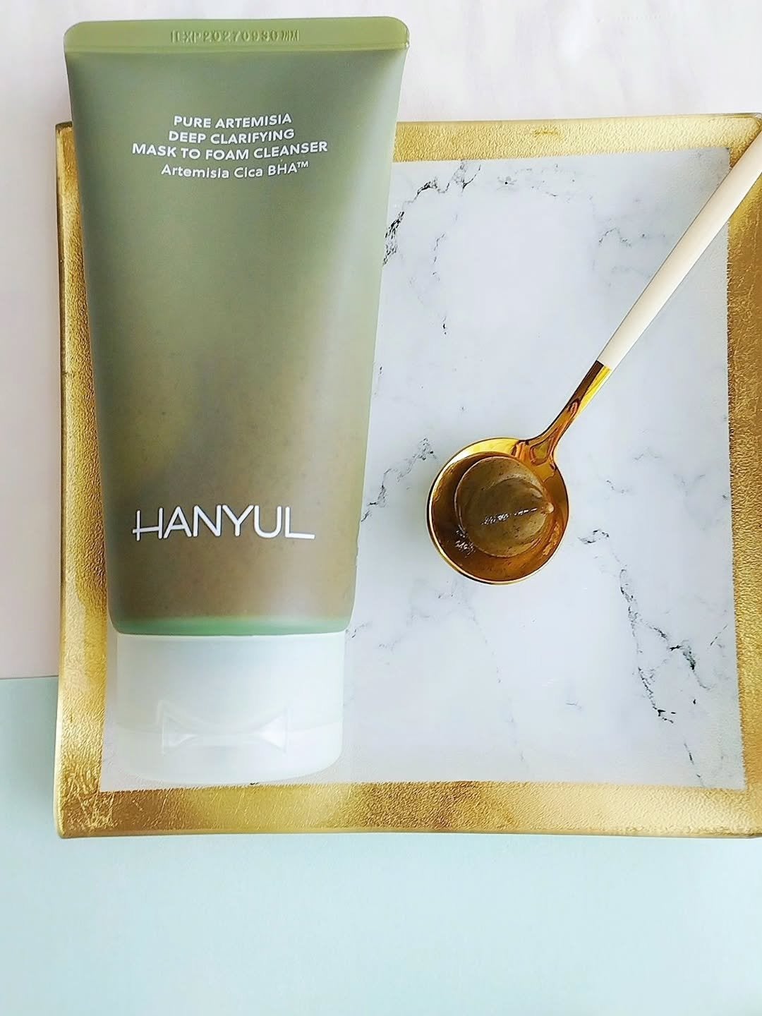 ピュア アルテミシア ディープ クラリファイングマスク トゥ フォーム クレンザー/HANYUL(ハンユル)/クレンジングを使ったクチコミ(2枚目)