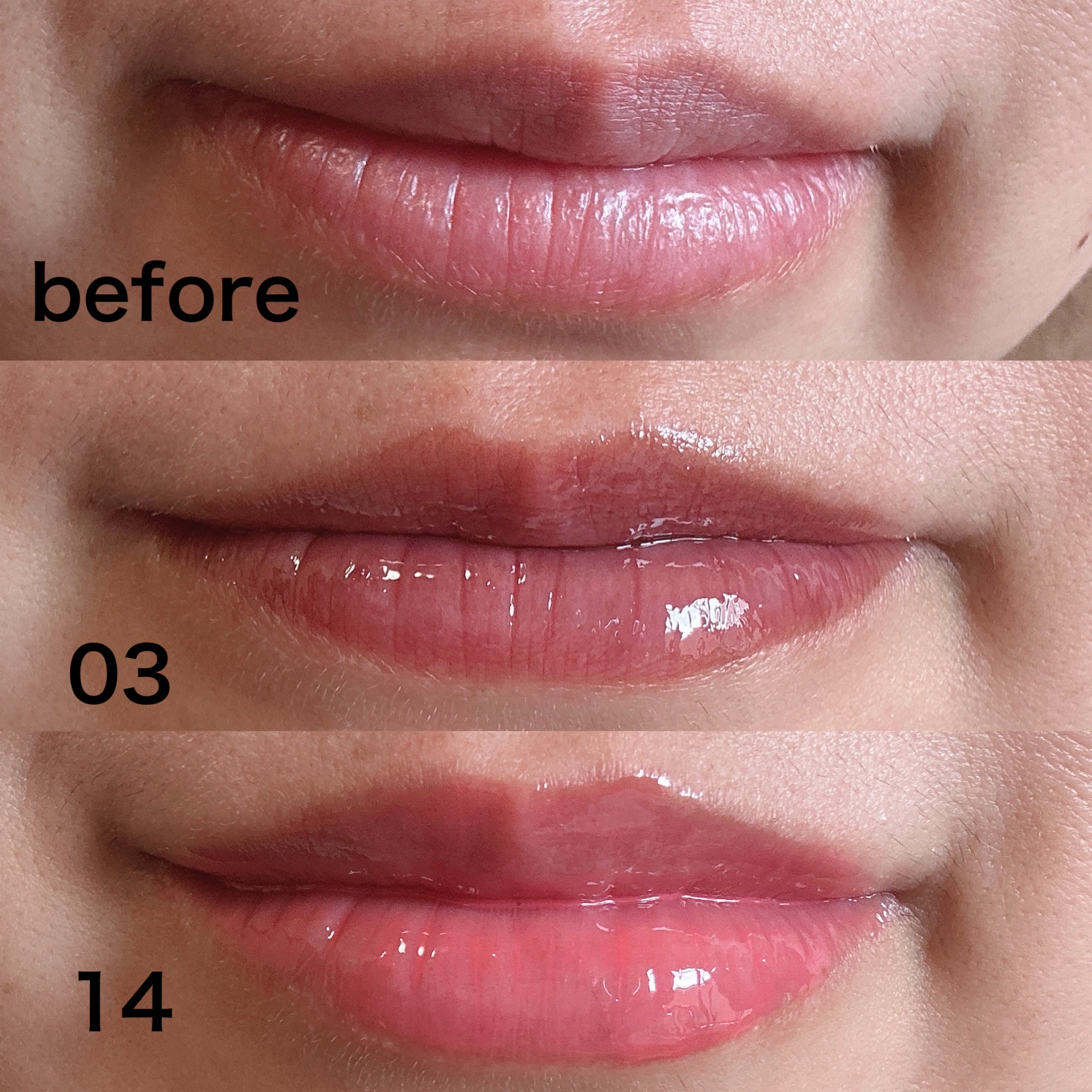 ジューシーベリープランピングリップオイル/TOCOBO/リップグロスを使ったクチコミ（3枚目）