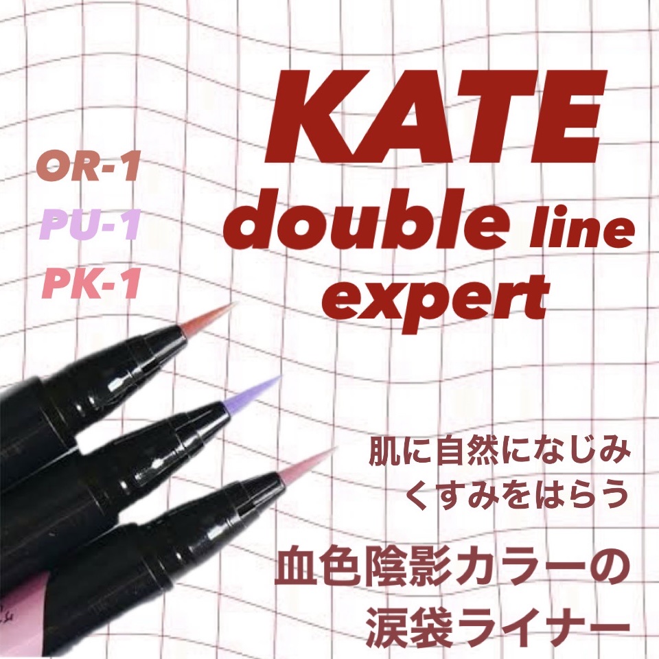 ダブルラインエキスパート(血色陰影カラー)/KATE/リキッドアイライナーを使ったクチコミ（1枚目）