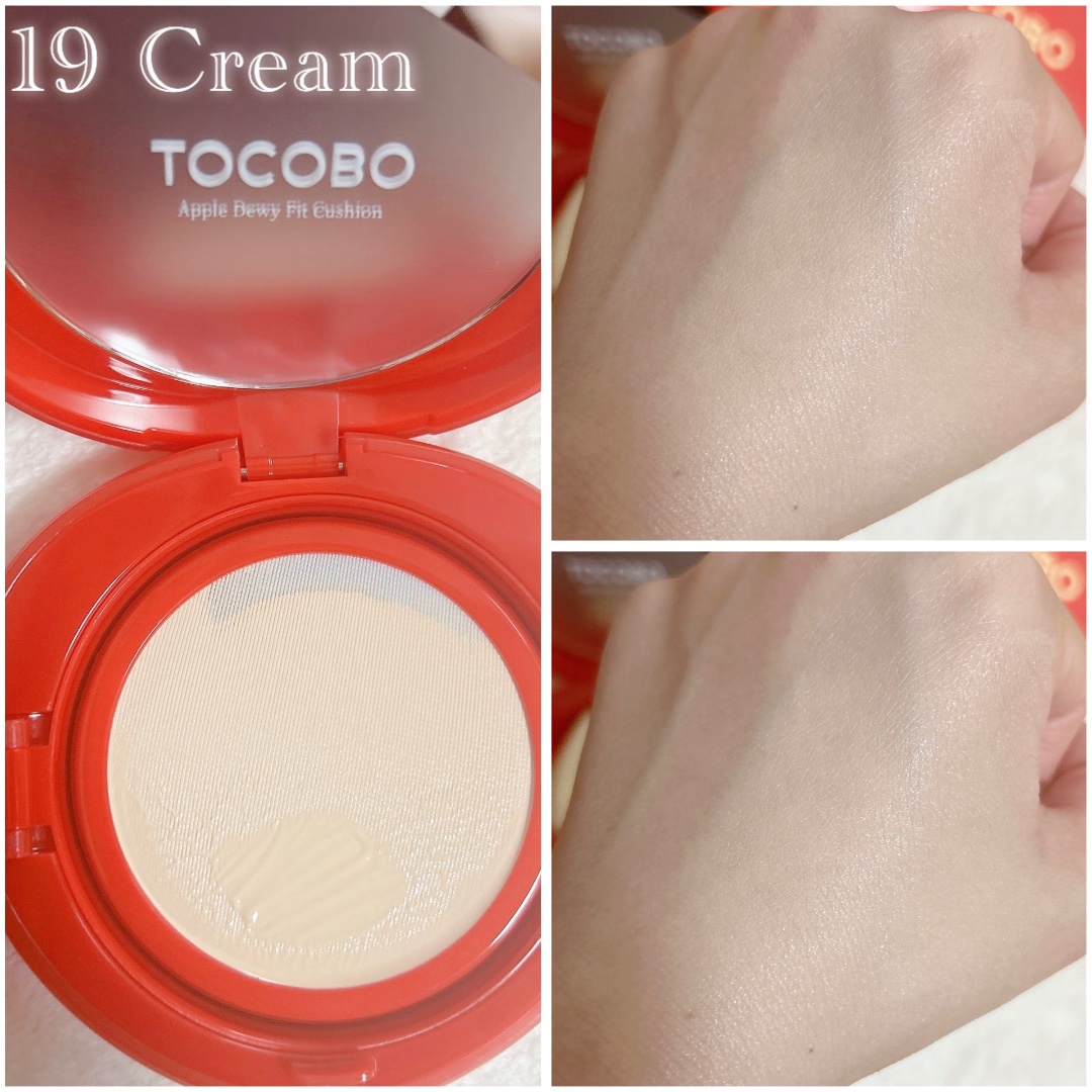 アップルデューイフィットクッションファンデーション/TOCOBO/クッションファンデーションを使ったクチコミ（2枚目）