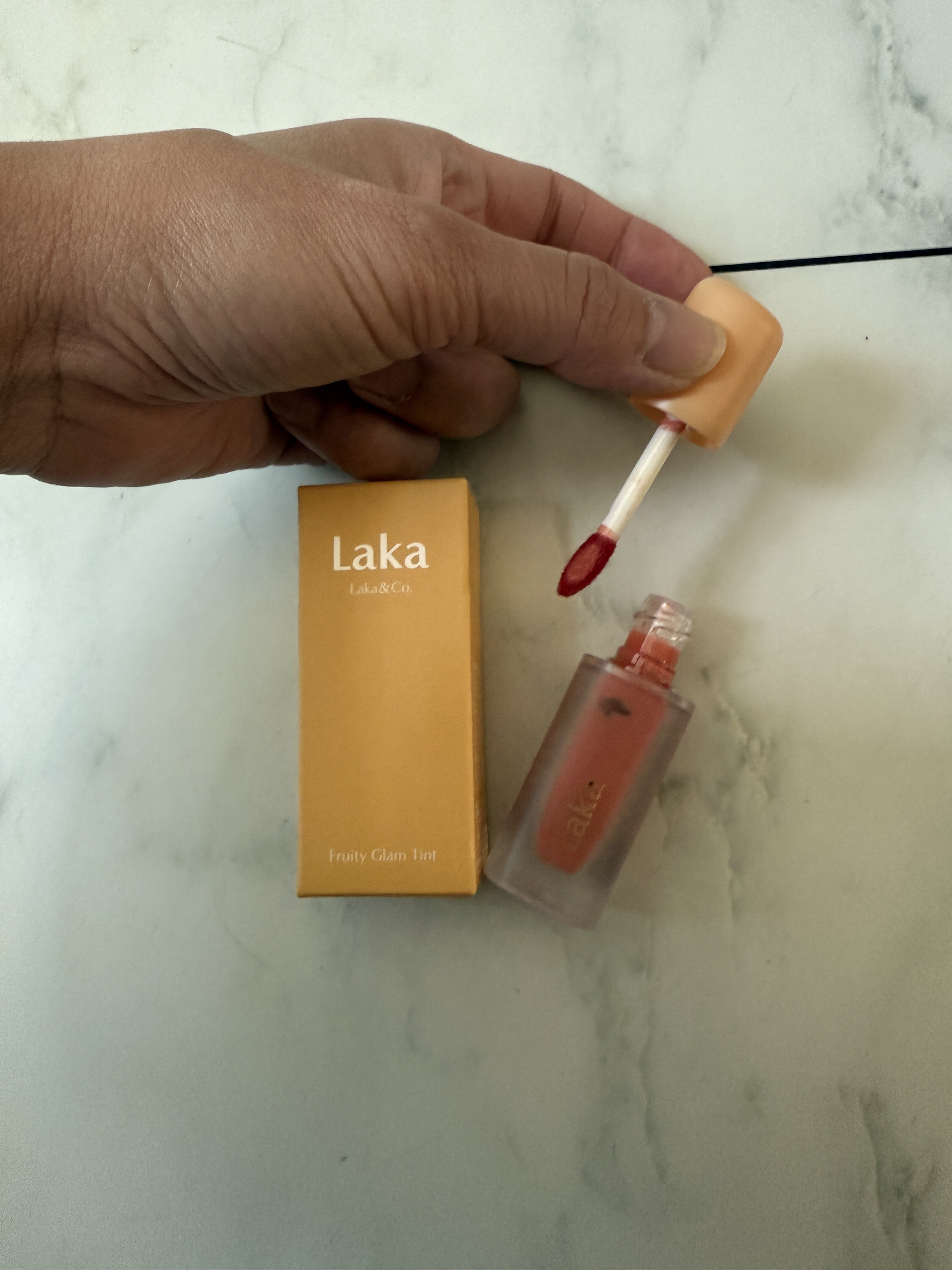 フルーティーグラムティント/Laka/リップティントを使ったクチコミ（2枚目）