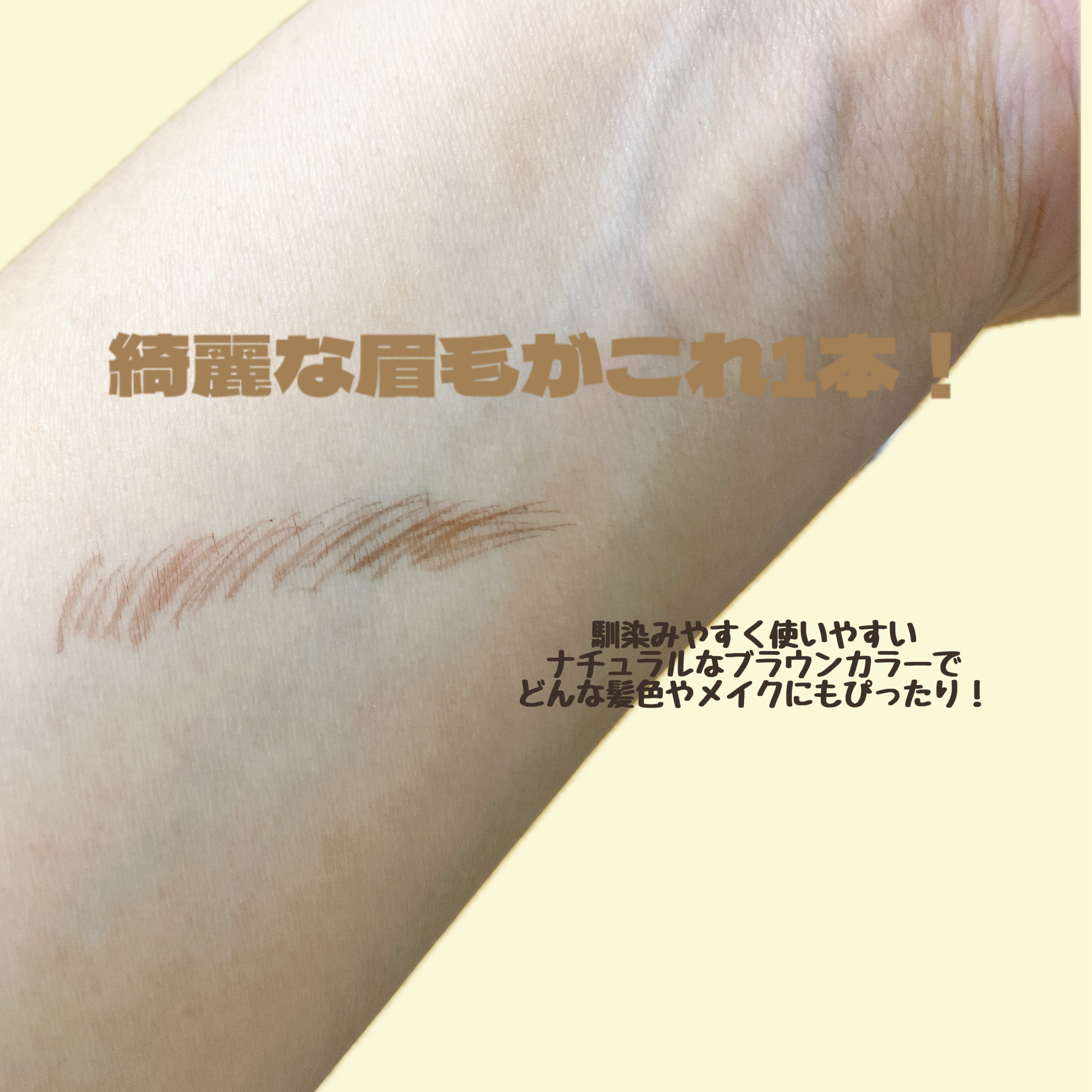 くれ竹 お化粧ふでぺん 眉毛用 毛筆極細/くれ竹 /リキッドアイブロウを使ったクチコミ（3枚目）